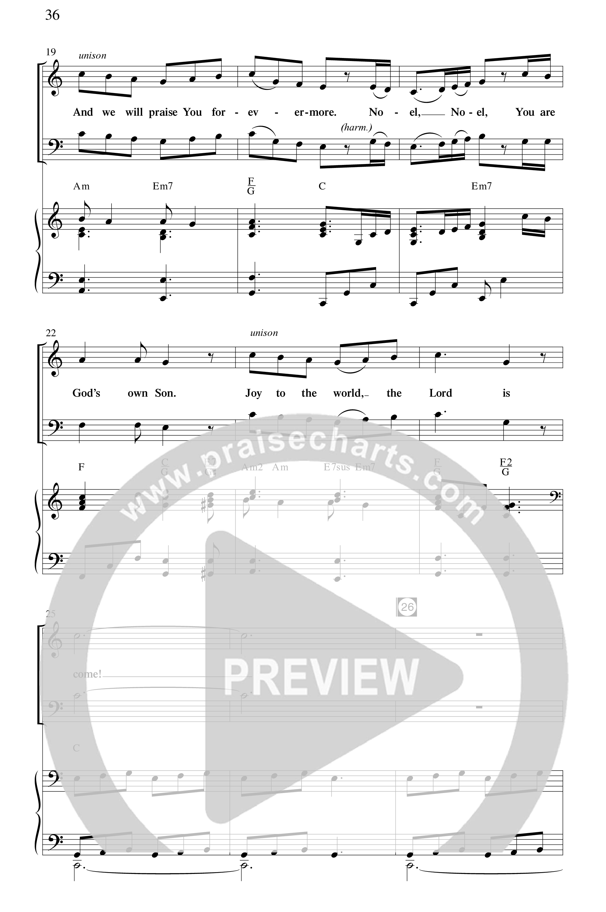 Christ Is Come (5 Song Choral Collection) Song 3 (Piano SATB) (Word Music Choral / Arr. Dave Williamson)