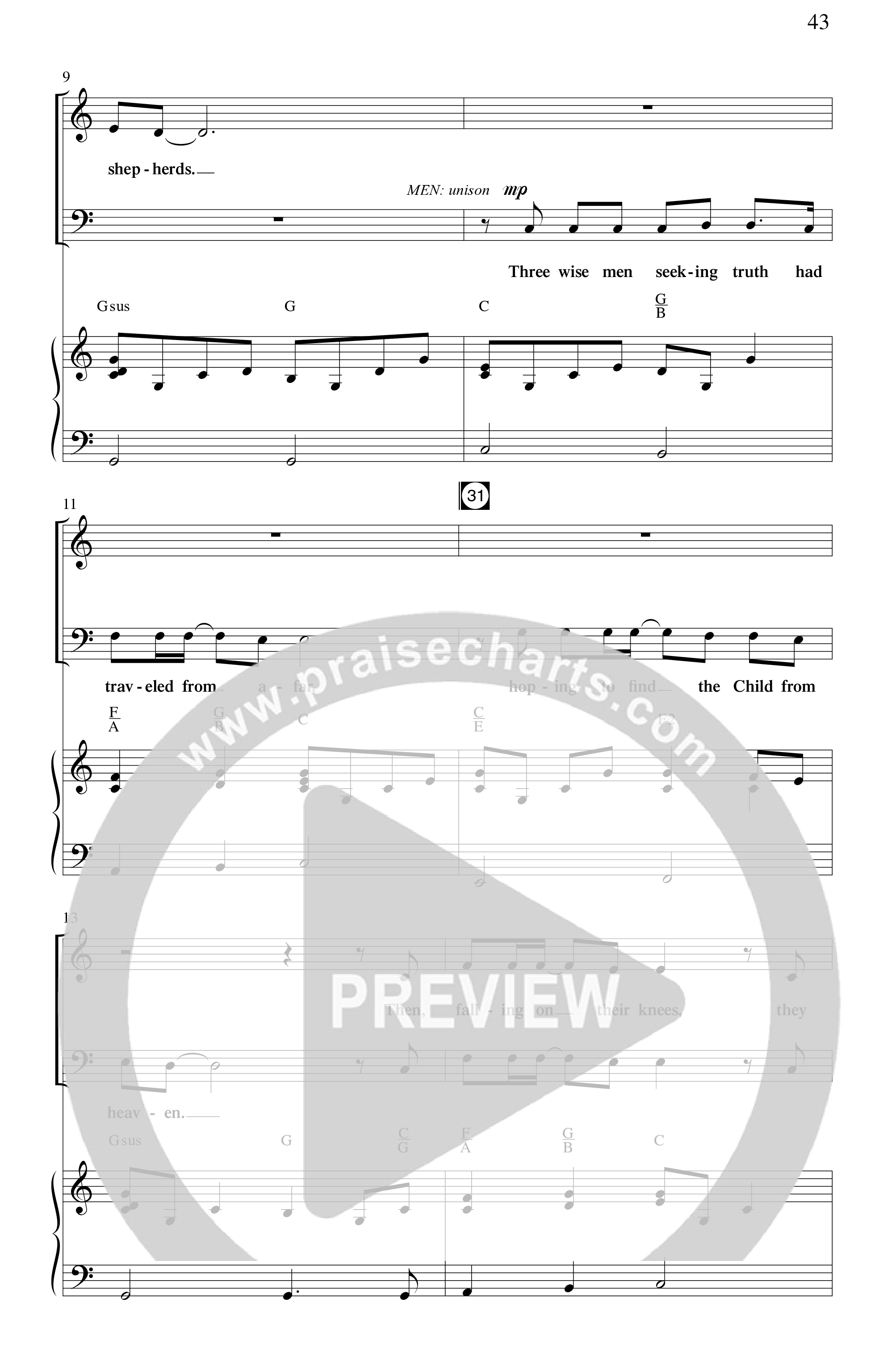 Christ Is Come (5 Song Choral Collection) Song 4 (Piano SATB) (Word Music Choral / Arr. Dave Williamson)