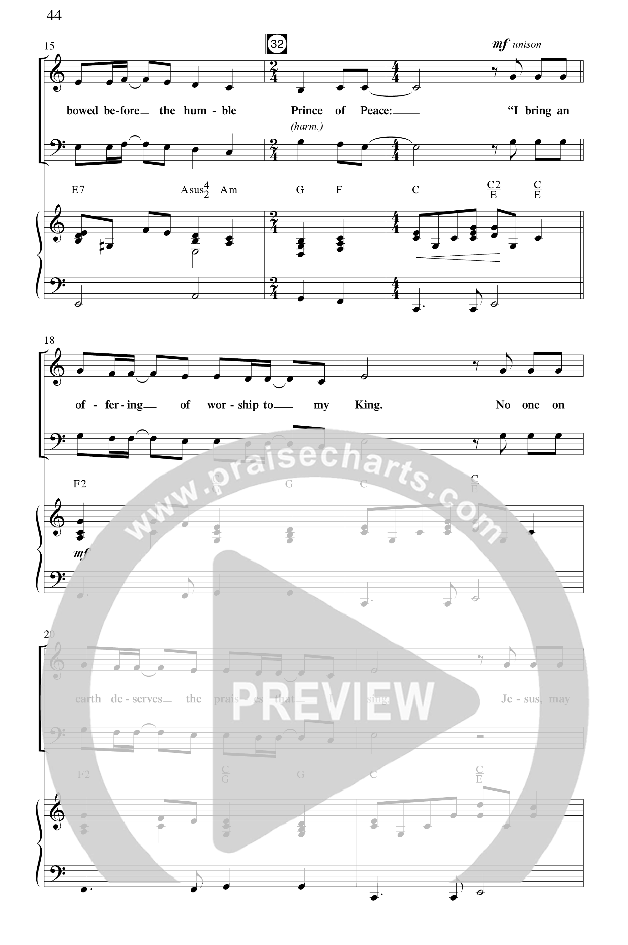 Christ Is Come (5 Song Choral Collection) Song 4 (Piano SATB) (Word Music Choral / Arr. Dave Williamson)