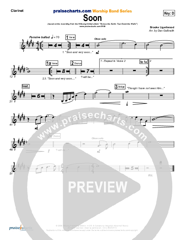 Soon Clarinet (Hillsong UNITED)