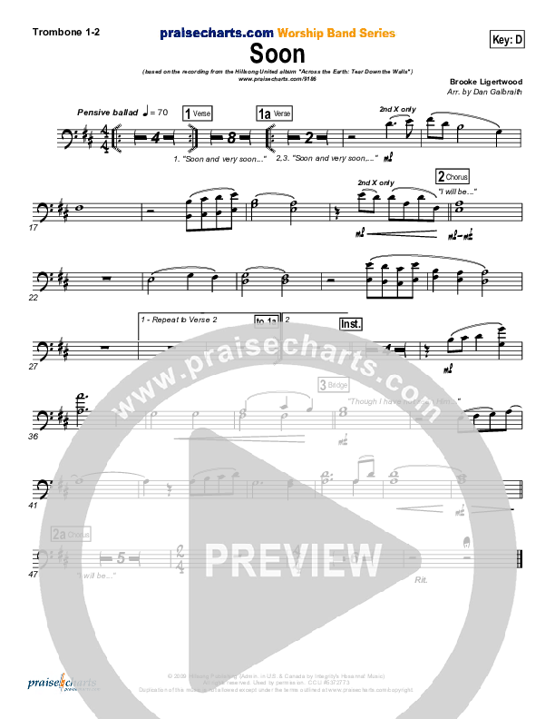 Soon Trombone 1/2 (Hillsong UNITED)