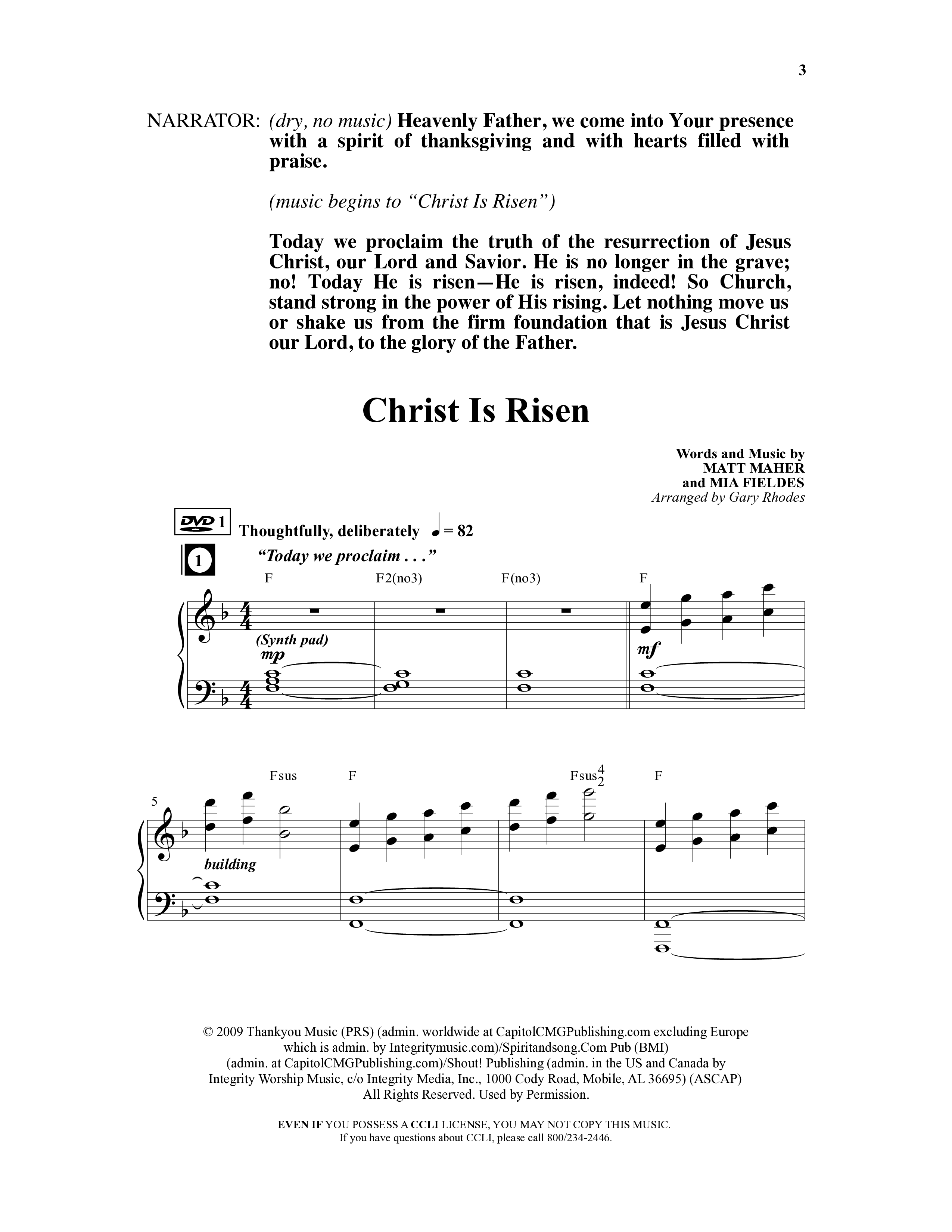 Christ Is Risen (5 Song Choral Collection) Choral Book (Word Music Choral)