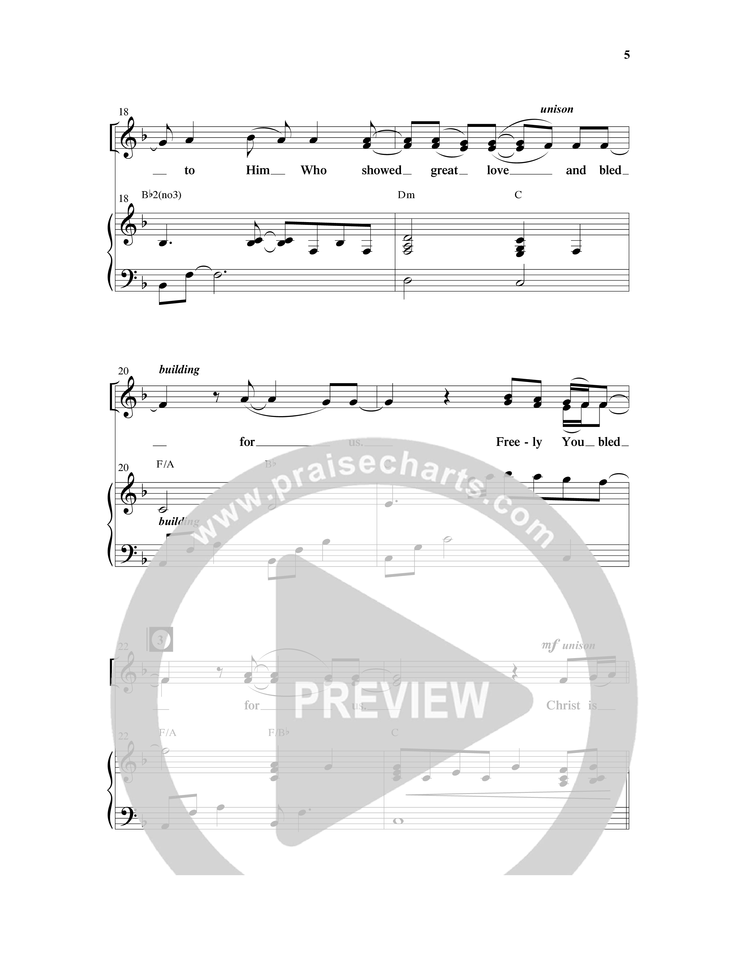 Christ Is Risen (5 Song Choral Collection) Song 1 (Piano SATB) (Word Music Choral)