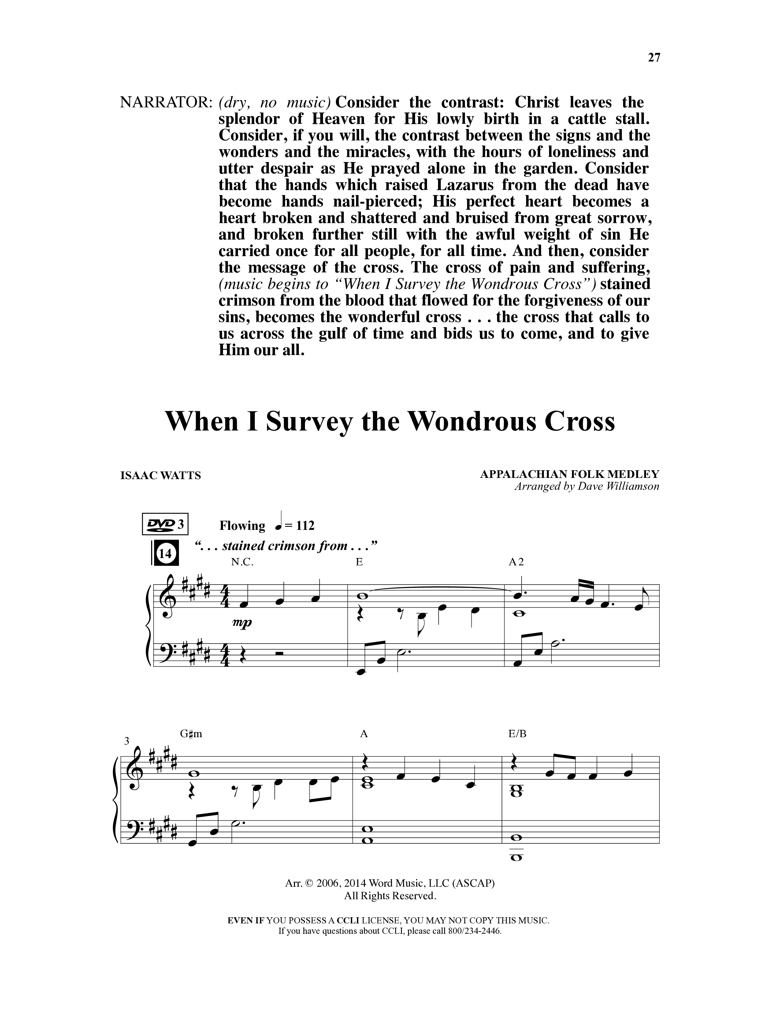 Christ Is Risen (5 Song Choral Collection) Song 3 (Piano SATB) (Word Music Choral)