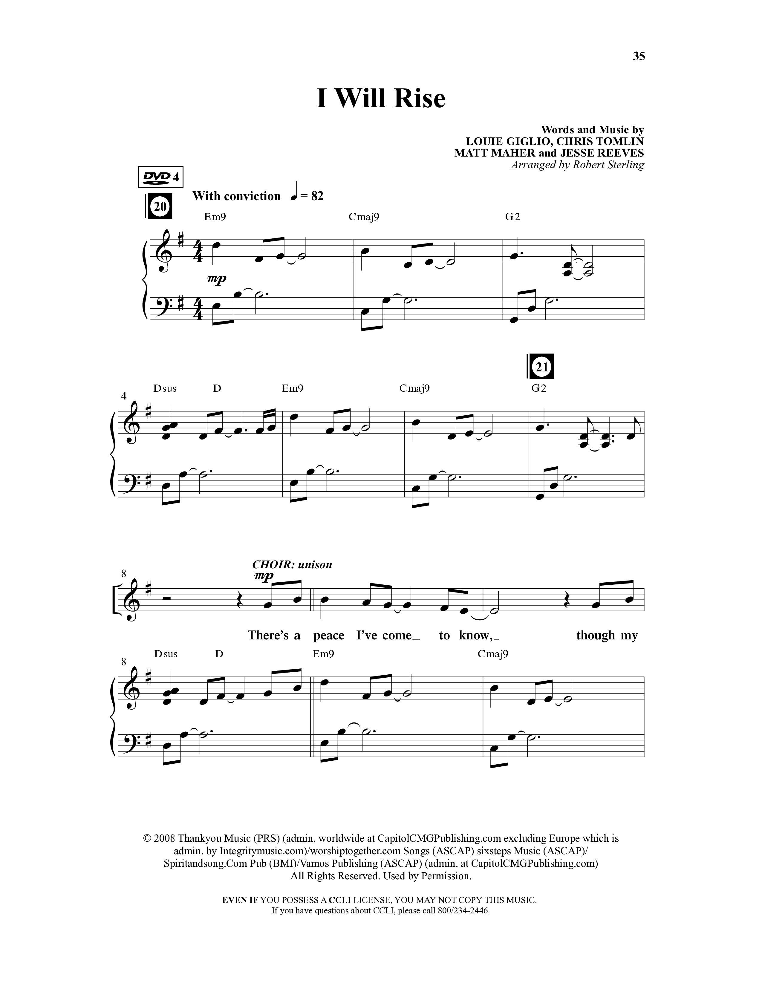 Christ Is Risen (5 Song Choral Collection) Song 4 (Piano SATB) (Word Music Choral)