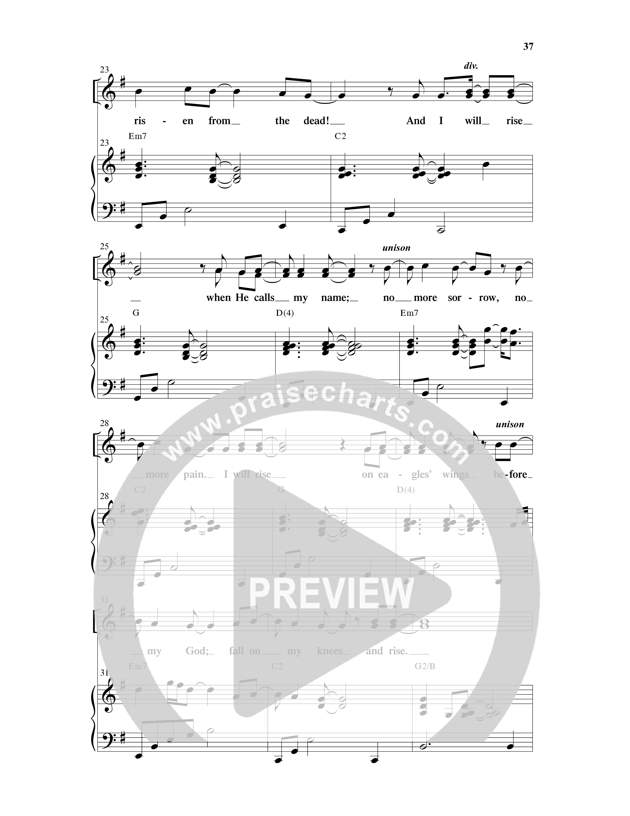 Christ Is Risen (5 Song Choral Collection) Song 4 (Piano SATB) (Word Music Choral)