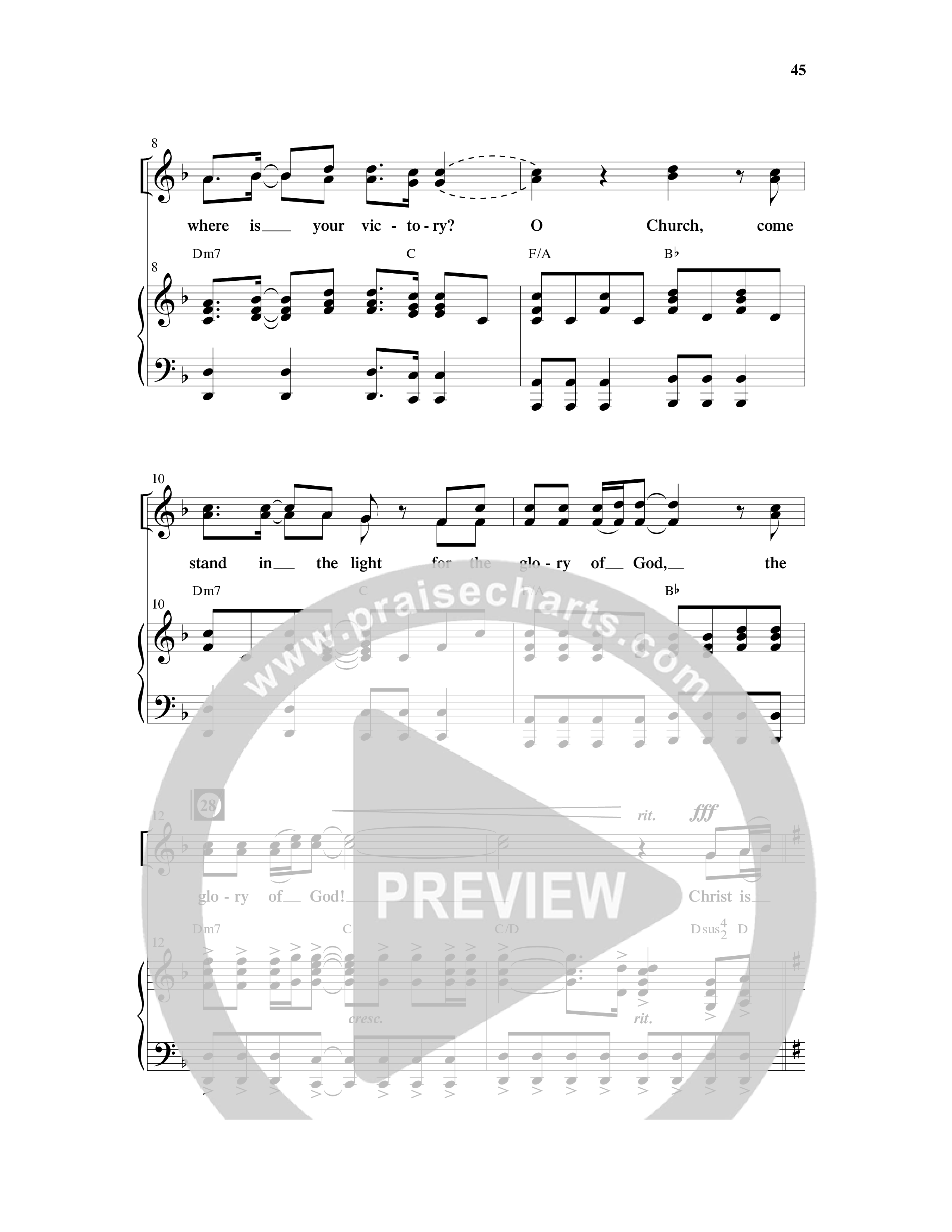 Christ Is Risen (5 Song Choral Collection) Song 5 (Piano SATB) (Word Music Choral)