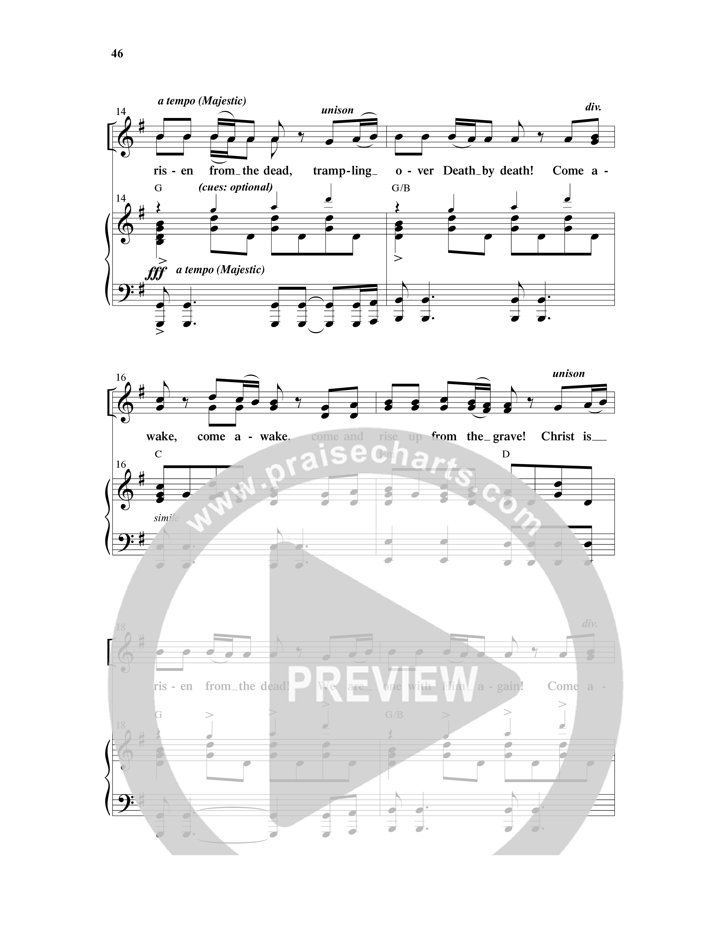 Christ Is Risen (5 Song Choral Collection) Song 5 (Piano SATB) (Word Music Choral)