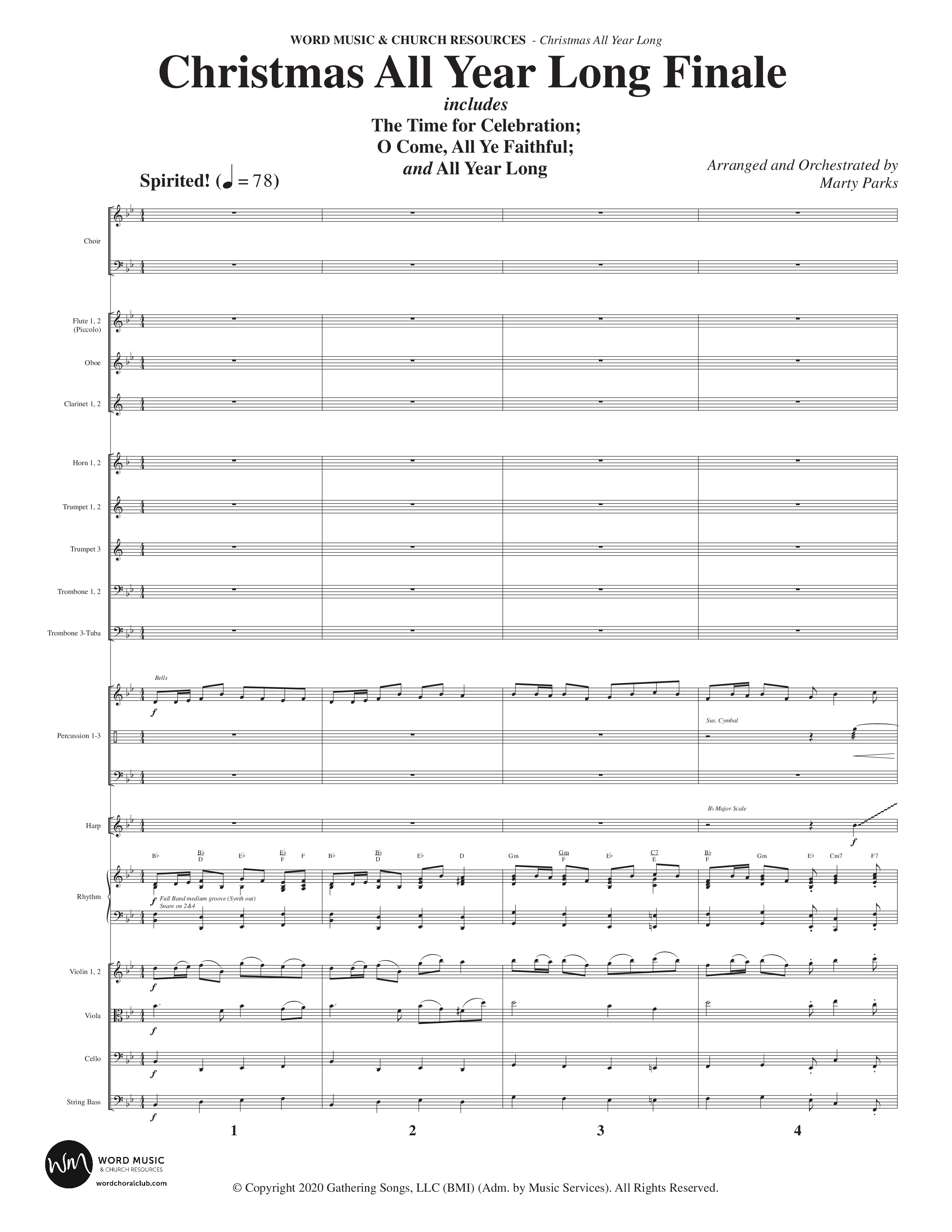 Christmas All Year Long (10 Song Choral Collection) Song 10 (Orchestration) (Word Music Choral / Arr. Marty Parks)