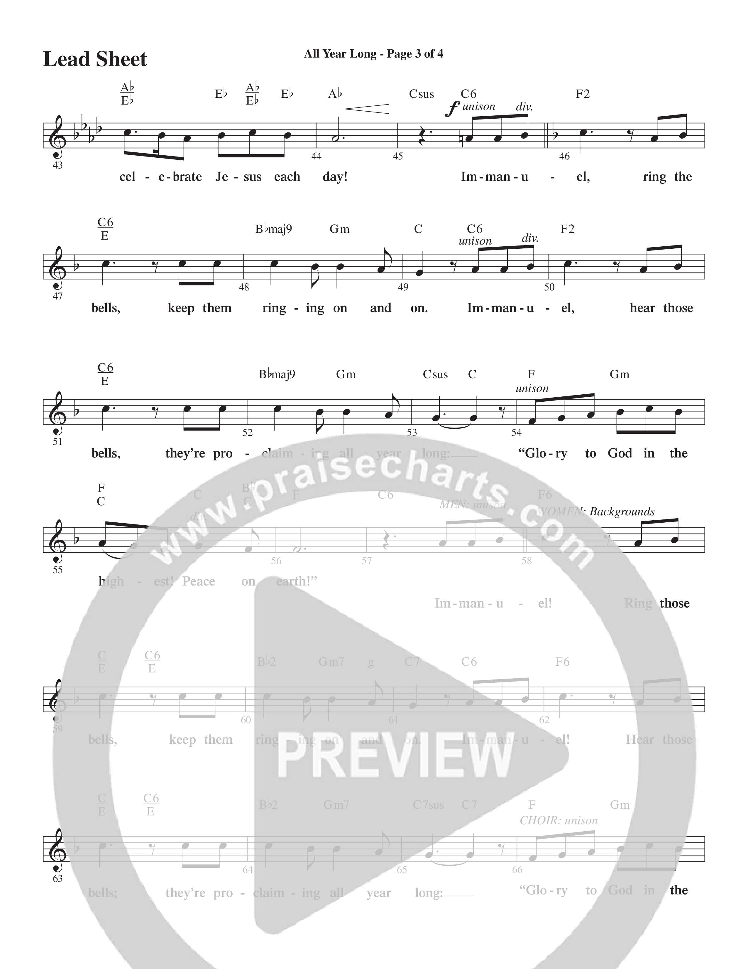 Christmas All Year Long (10 Song Choral Collection) Lead & Chords Collection (Word Music Choral / Arr. Marty Parks)