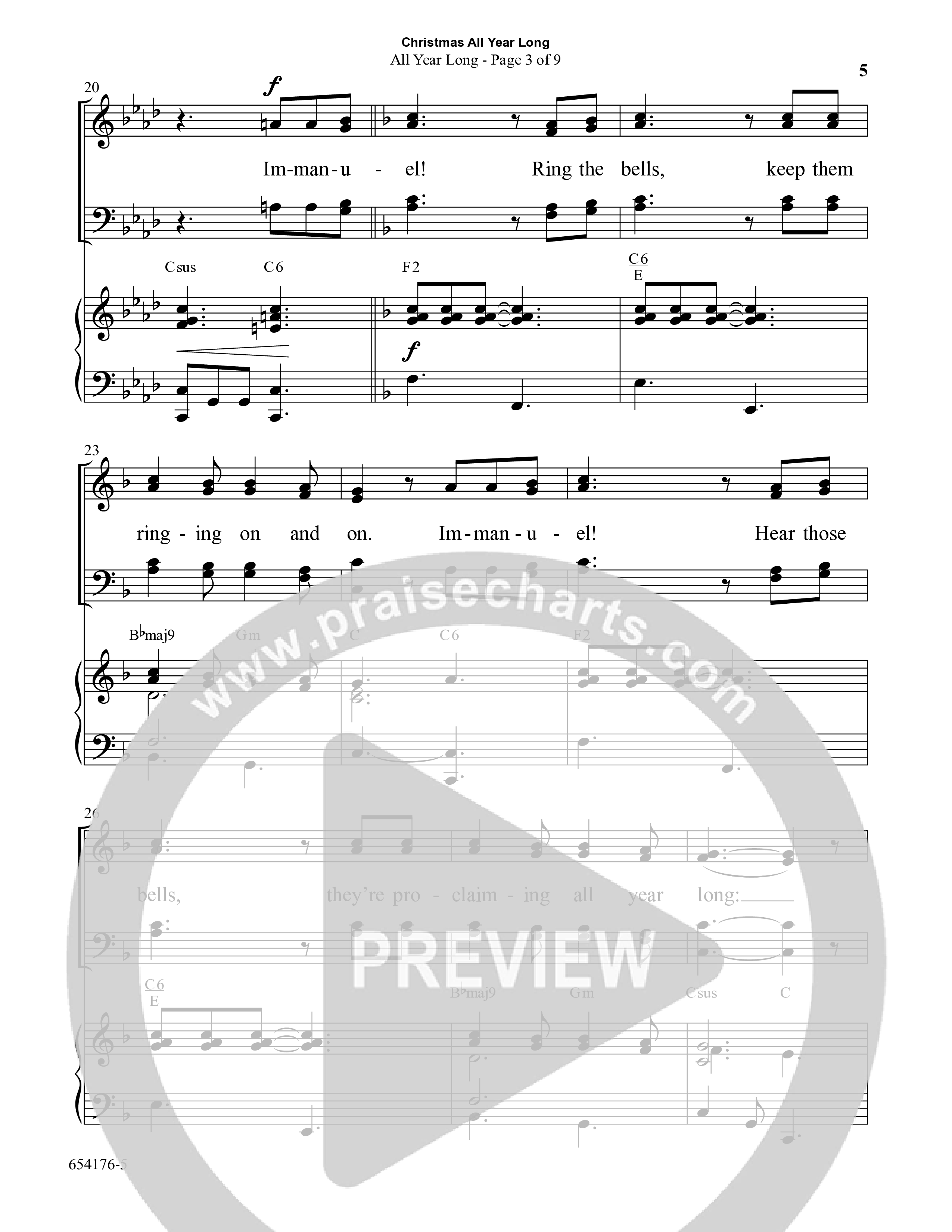 Christmas All Year Long (10 Song Choral Collection) Song 1 (Piano SATB) (Word Music Choral / Arr. Marty Parks)