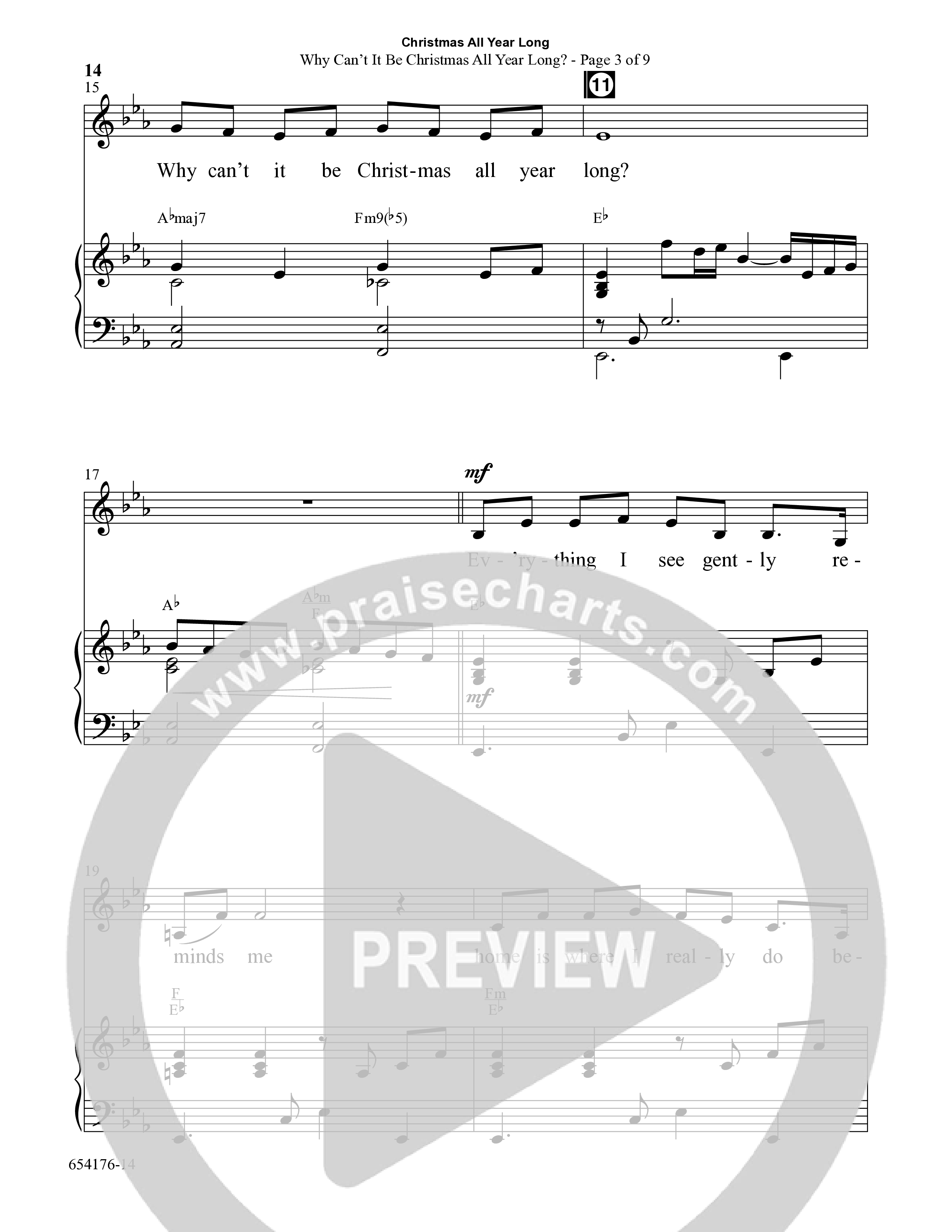 Christmas All Year Long (10 Song Choral Collection) Song 2 (Piano SATB) (Word Music Choral / Arr. Marty Parks)