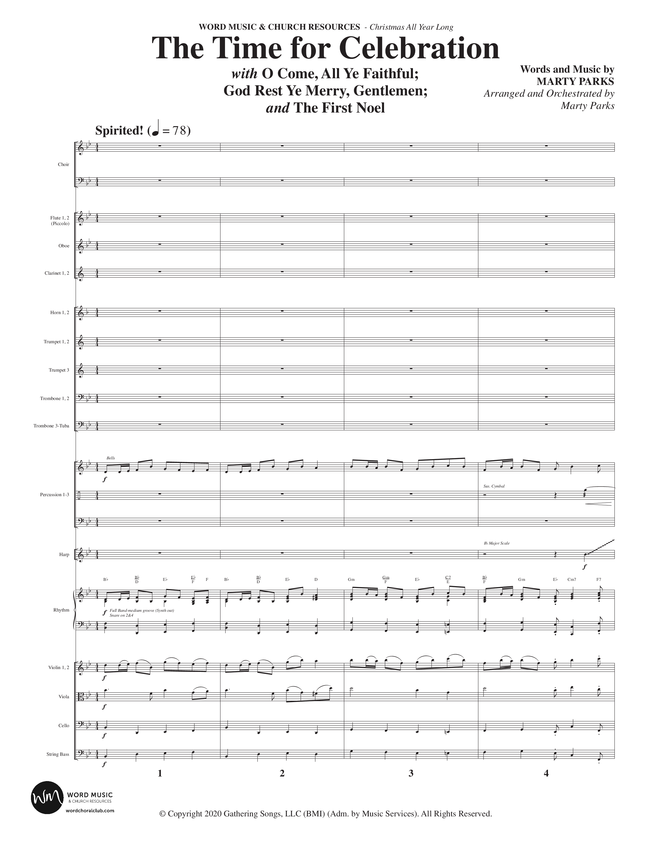 Christmas All Year Long (10 Song Choral Collection) Song 3 (Orchestration) (Word Music Choral / Arr. Marty Parks)