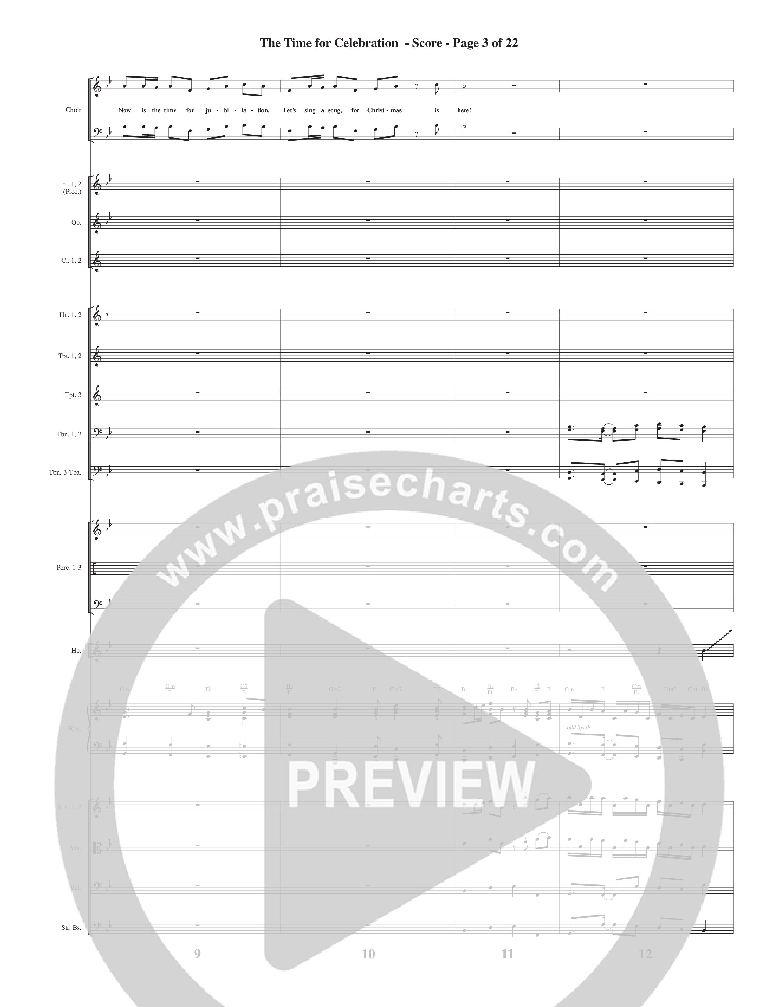 Christmas All Year Long (10 Song Choral Collection) Song 3 (Orchestration) (Word Music Choral / Arr. Marty Parks)