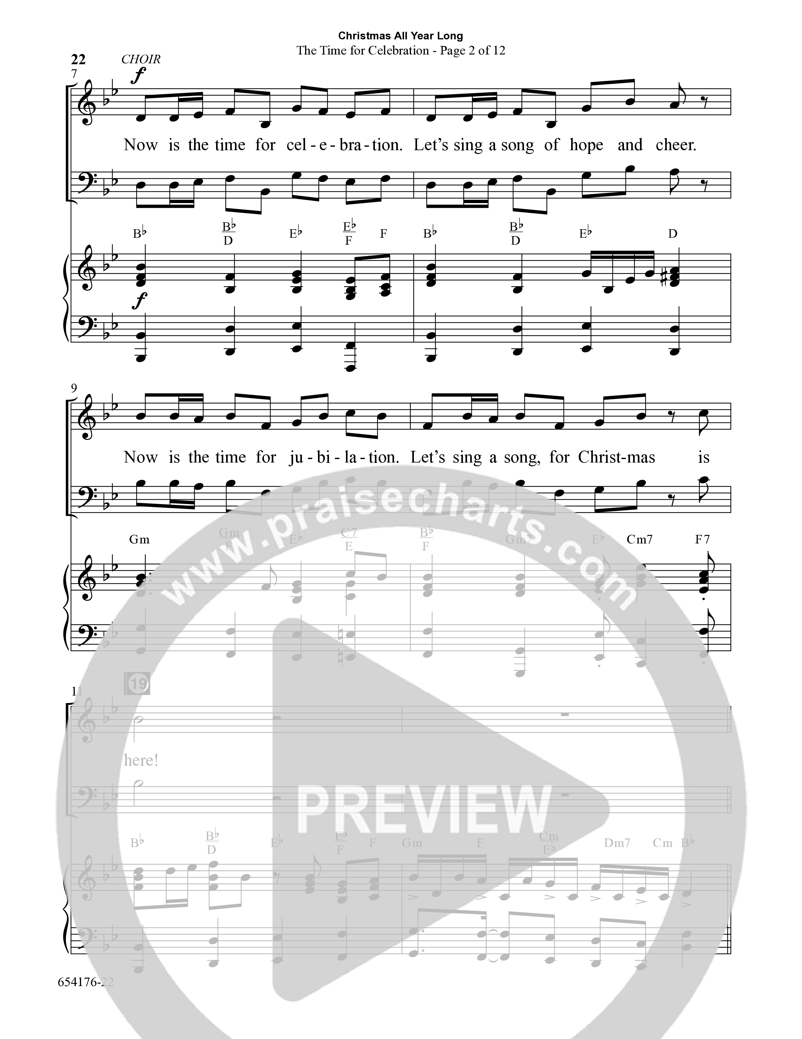 Christmas All Year Long (10 Song Choral Collection) Song 3 (Piano SATB) (Word Music Choral / Arr. Marty Parks)