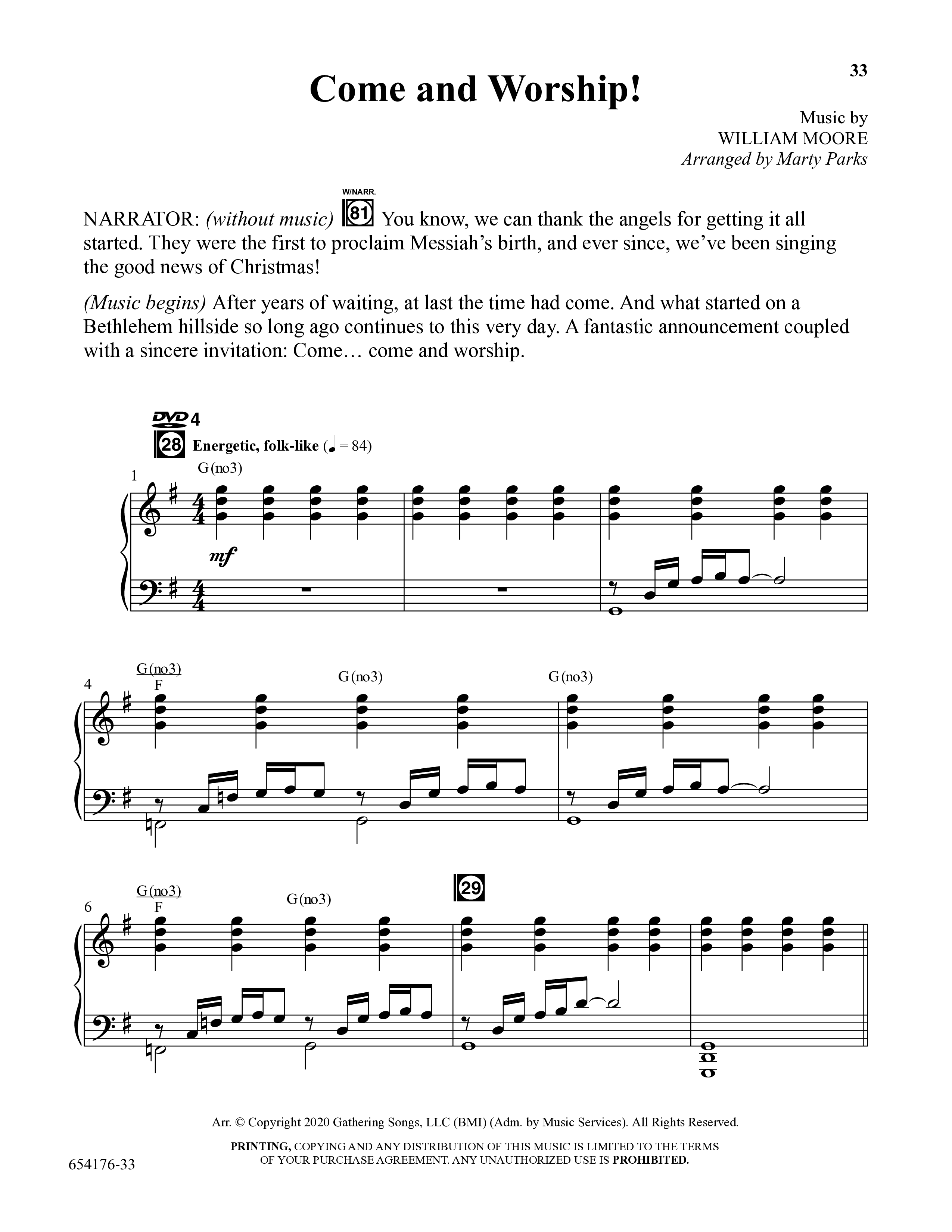 Christmas All Year Long (10 Song Choral Collection) Song 4 (Piano SATB) (Word Music Choral / Arr. Marty Parks)