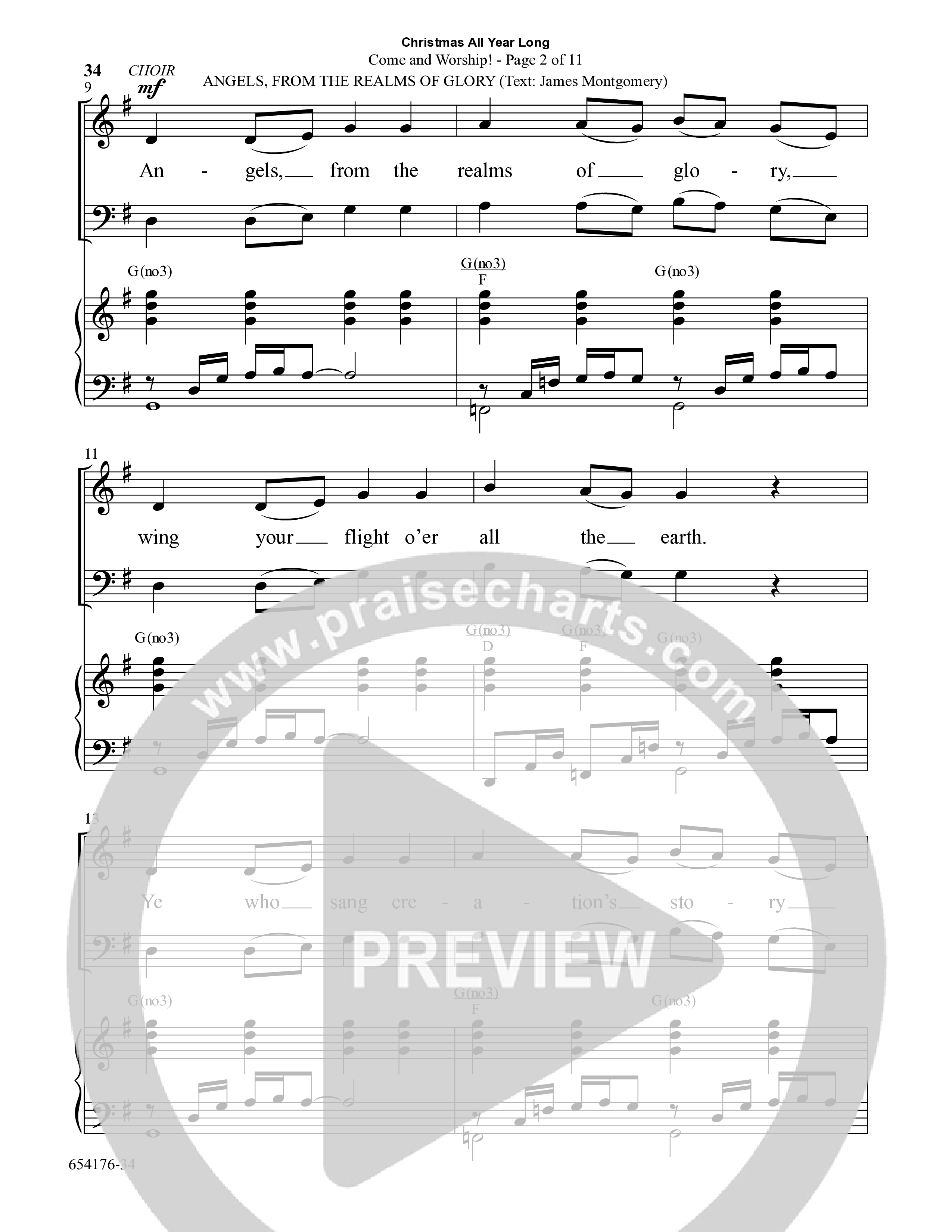 Christmas All Year Long (10 Song Choral Collection) Song 4 (Piano SATB) (Word Music Choral / Arr. Marty Parks)