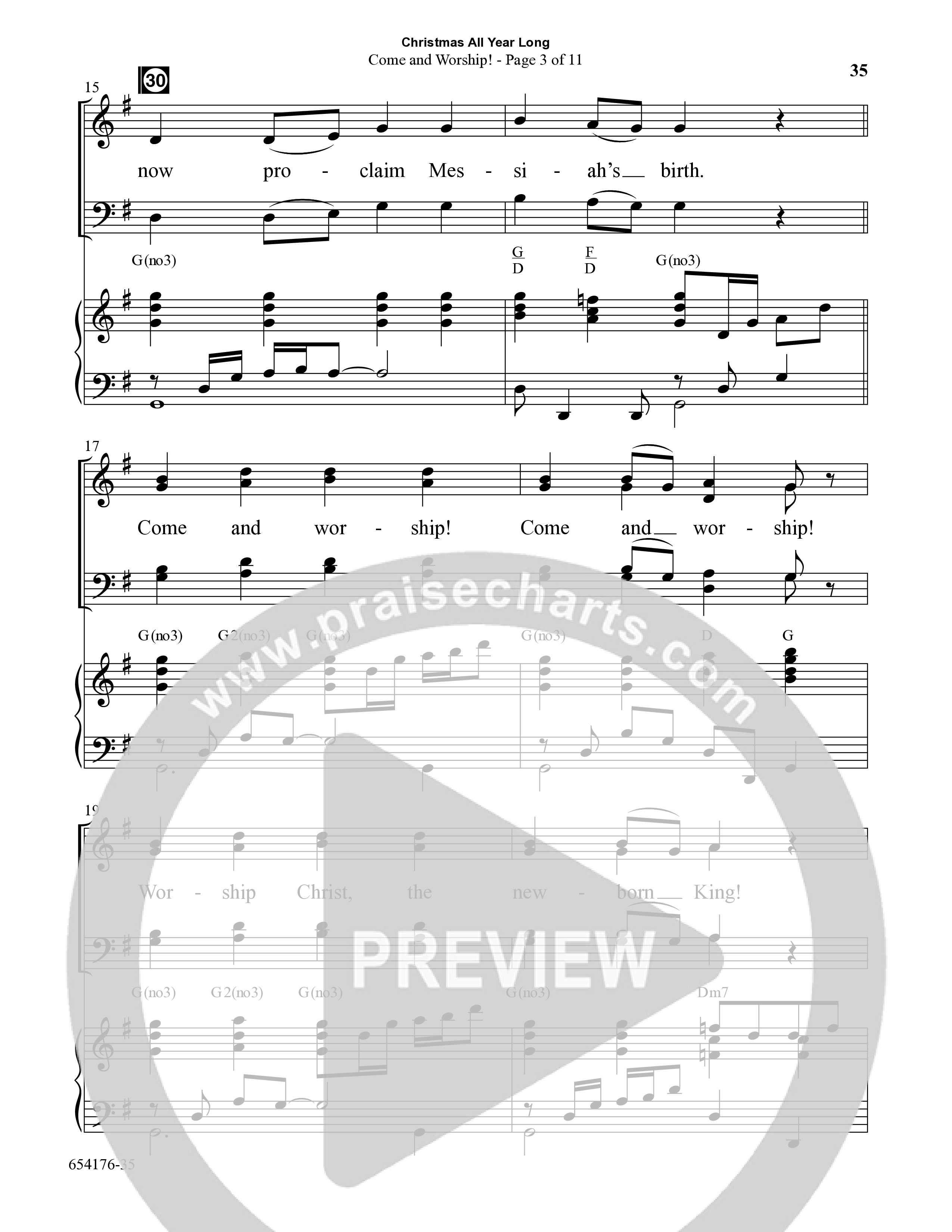Christmas All Year Long (10 Song Choral Collection) Song 4 (Piano SATB) (Word Music Choral / Arr. Marty Parks)
