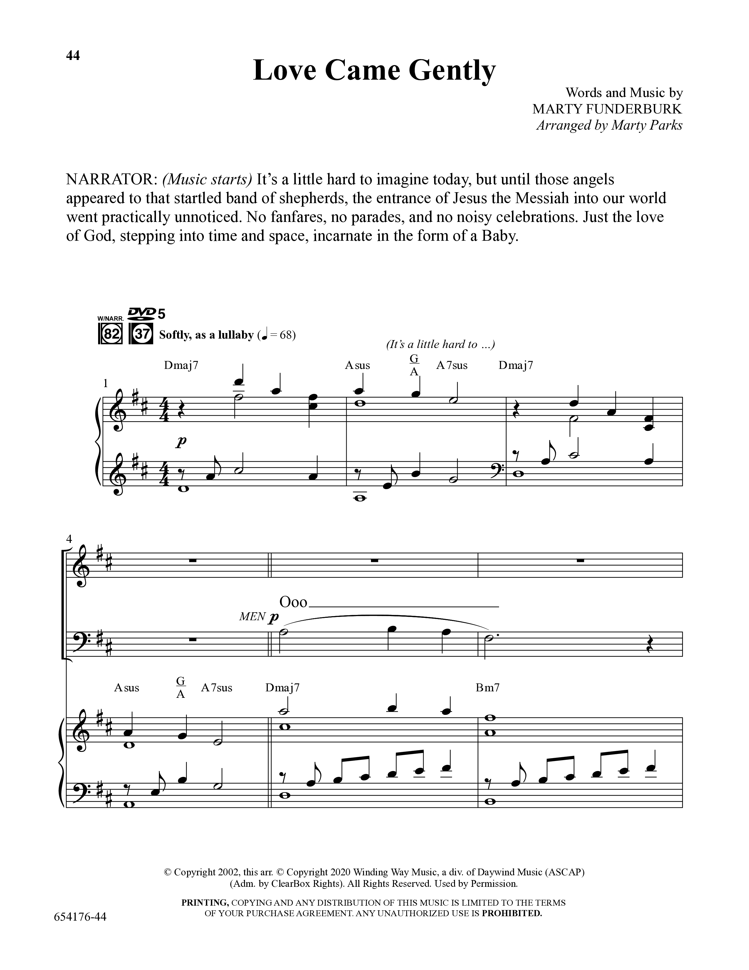 Christmas All Year Long (10 Song Choral Collection) Song 5 (Piano SATB) (Word Music Choral / Arr. Marty Parks)