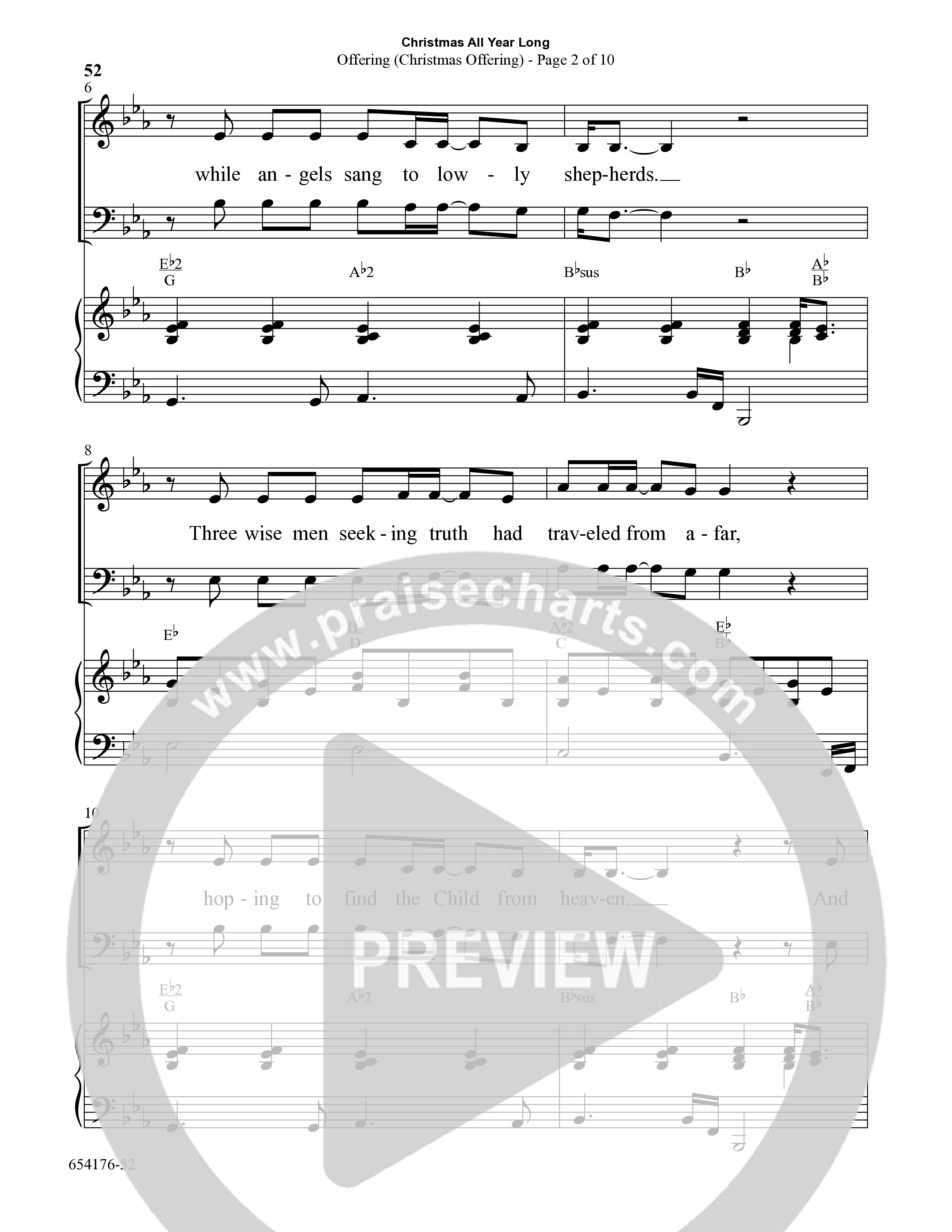 Christmas All Year Long (10 Song Choral Collection) Song 6 (Piano SATB) (Word Music Choral / Arr. Marty Parks)