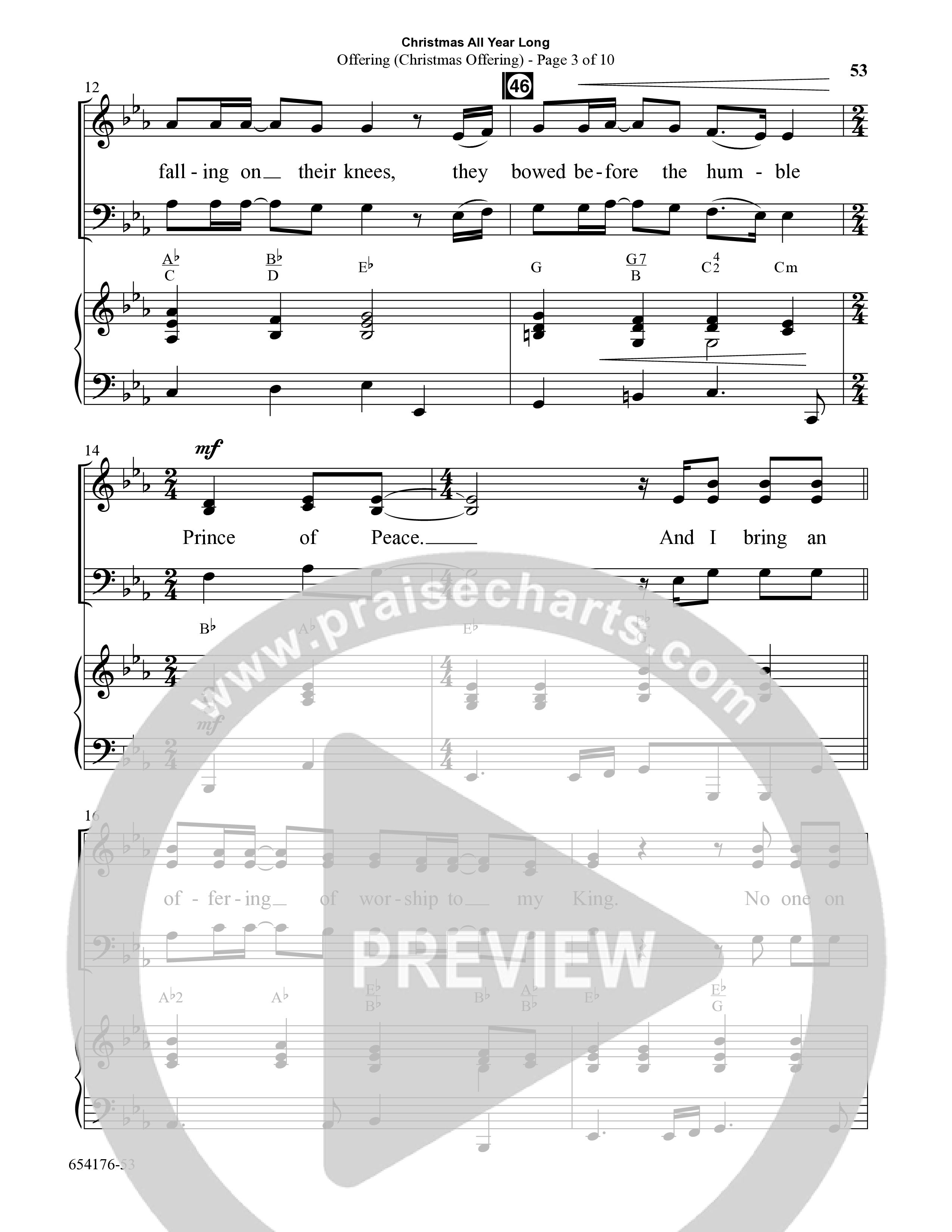 Christmas All Year Long (10 Song Choral Collection) Song 6 (Piano SATB) (Word Music Choral / Arr. Marty Parks)