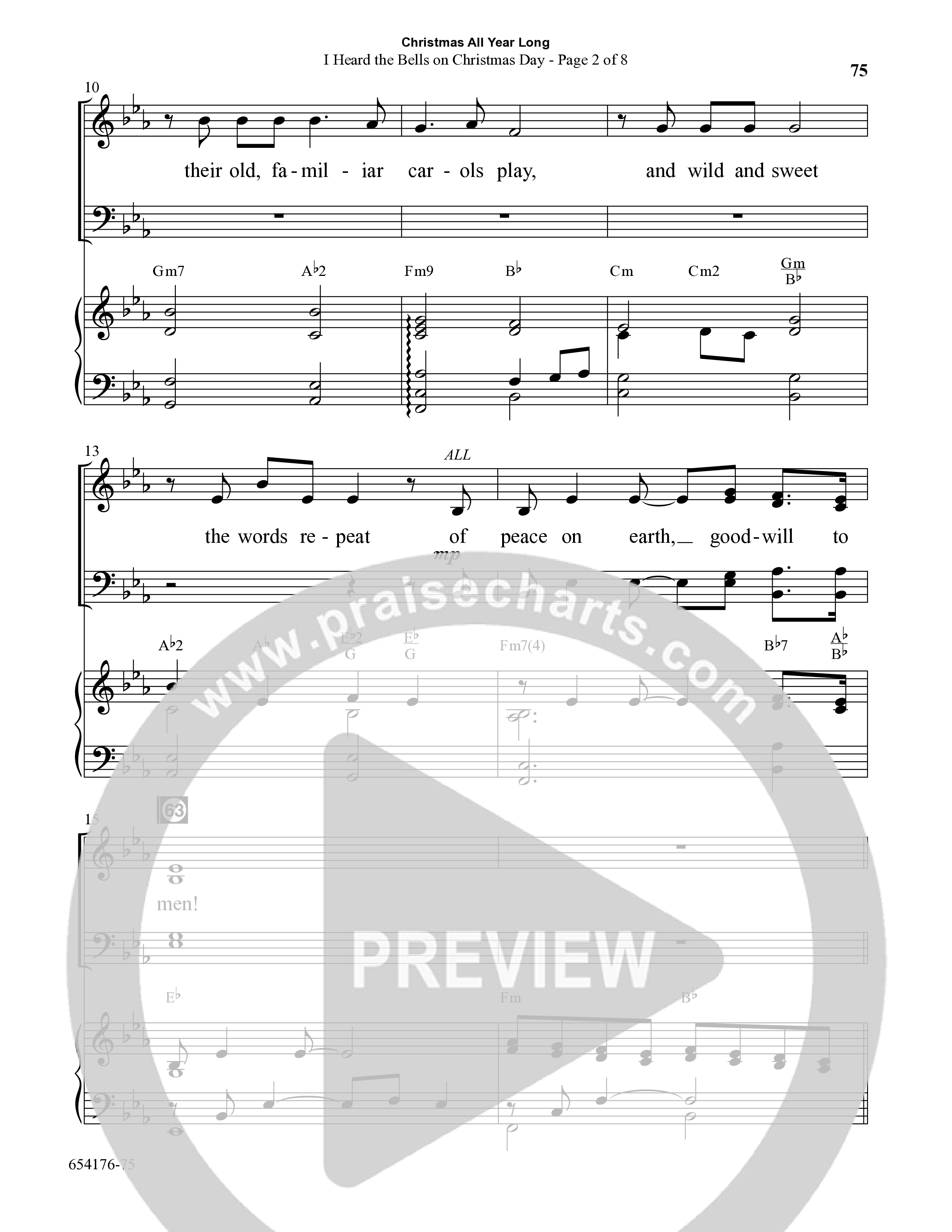 Christmas All Year Long (10 Song Choral Collection) Song 8 (Piano SATB) (Word Music Choral / Arr. Marty Parks)