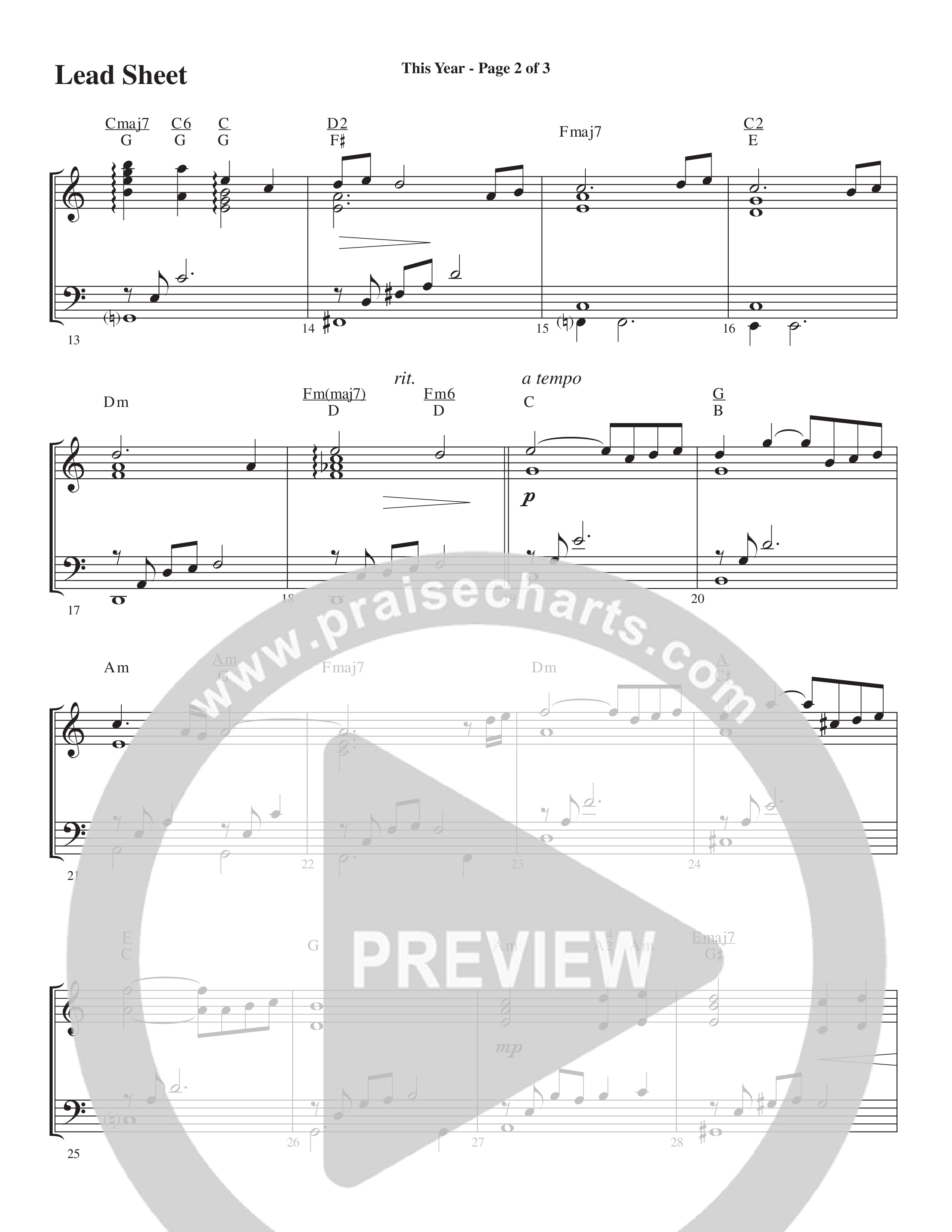 Christmas All Year Long (10 Song Choral Collection) Song 9 (Lead & Chords) (Word Music Choral / Arr. Marty Parks)