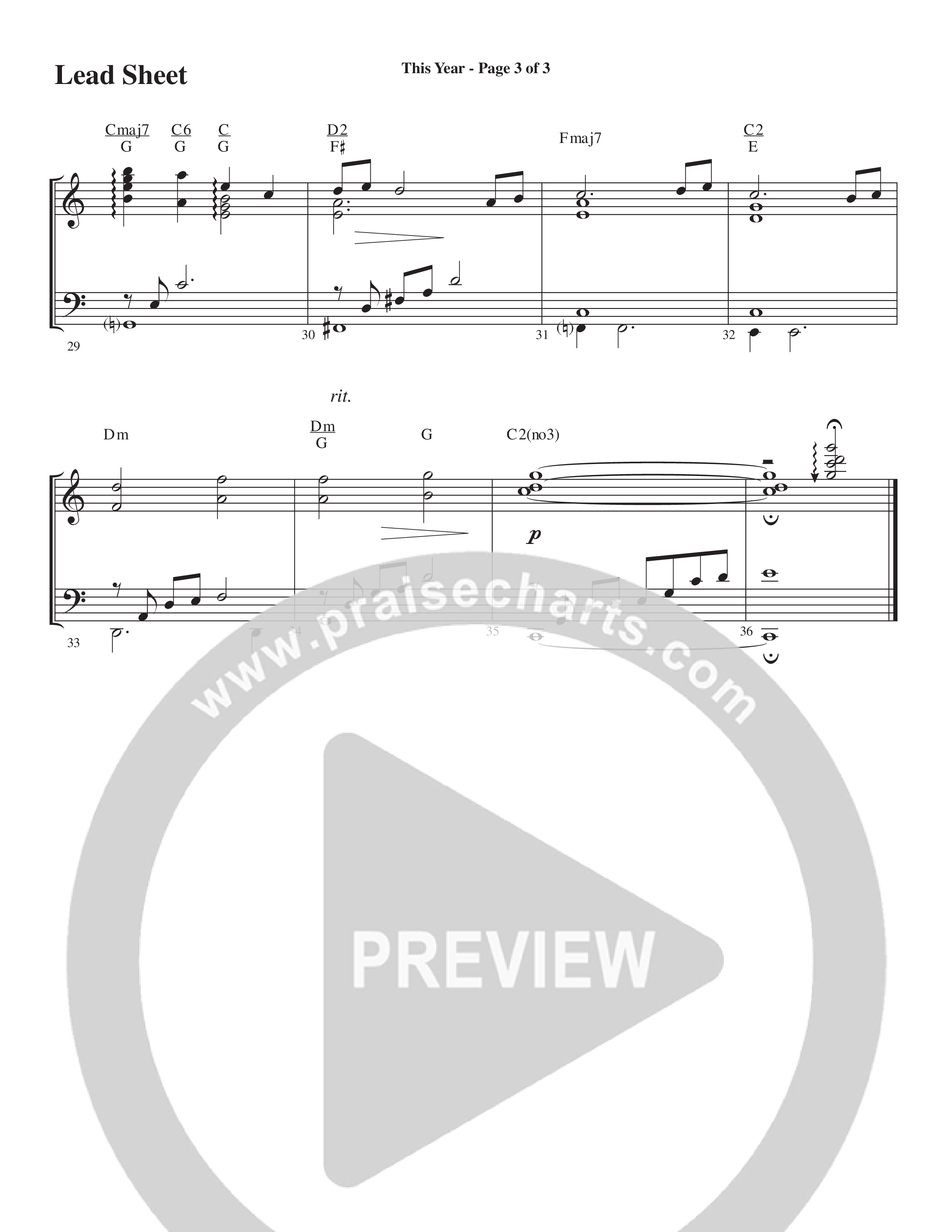 Christmas All Year Long (10 Song Choral Collection) Song 9 (Lead & Chords) (Word Music Choral / Arr. Marty Parks)