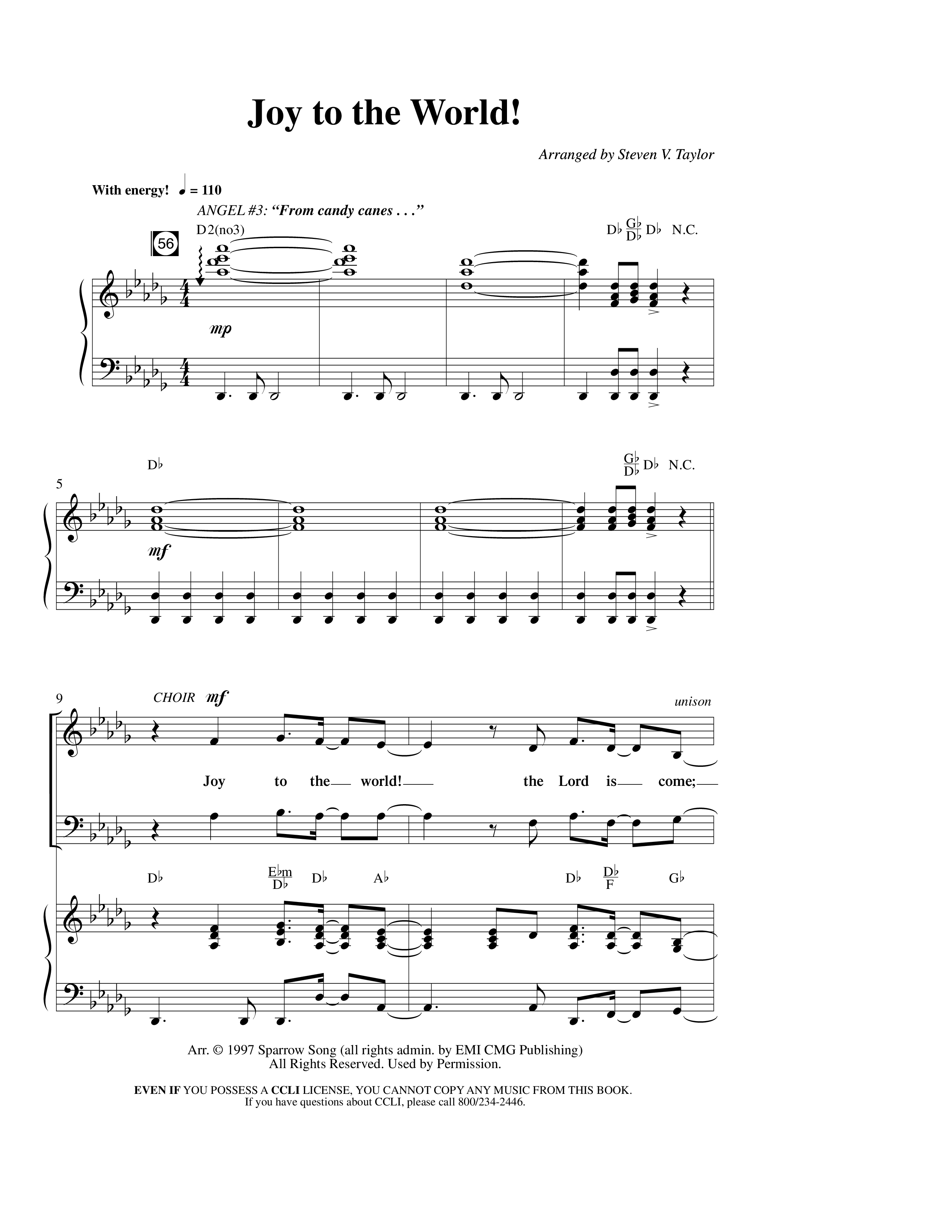 Christmas Conversation ( 11 Song Choral Collection) Song 10 (Piano SATB) (Word Music Choral / Arr. Steven Taylor)