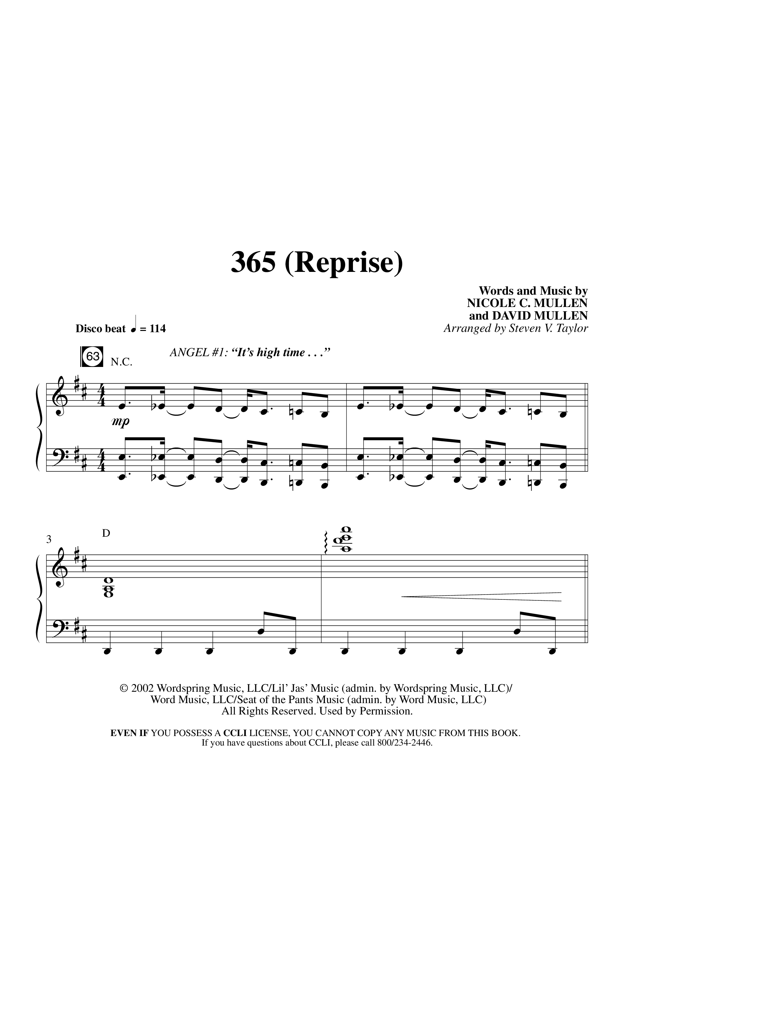 Christmas Conversation ( 11 Song Choral Collection) Song 11 (Piano SATB) (Word Music Choral / Arr. Steven Taylor)