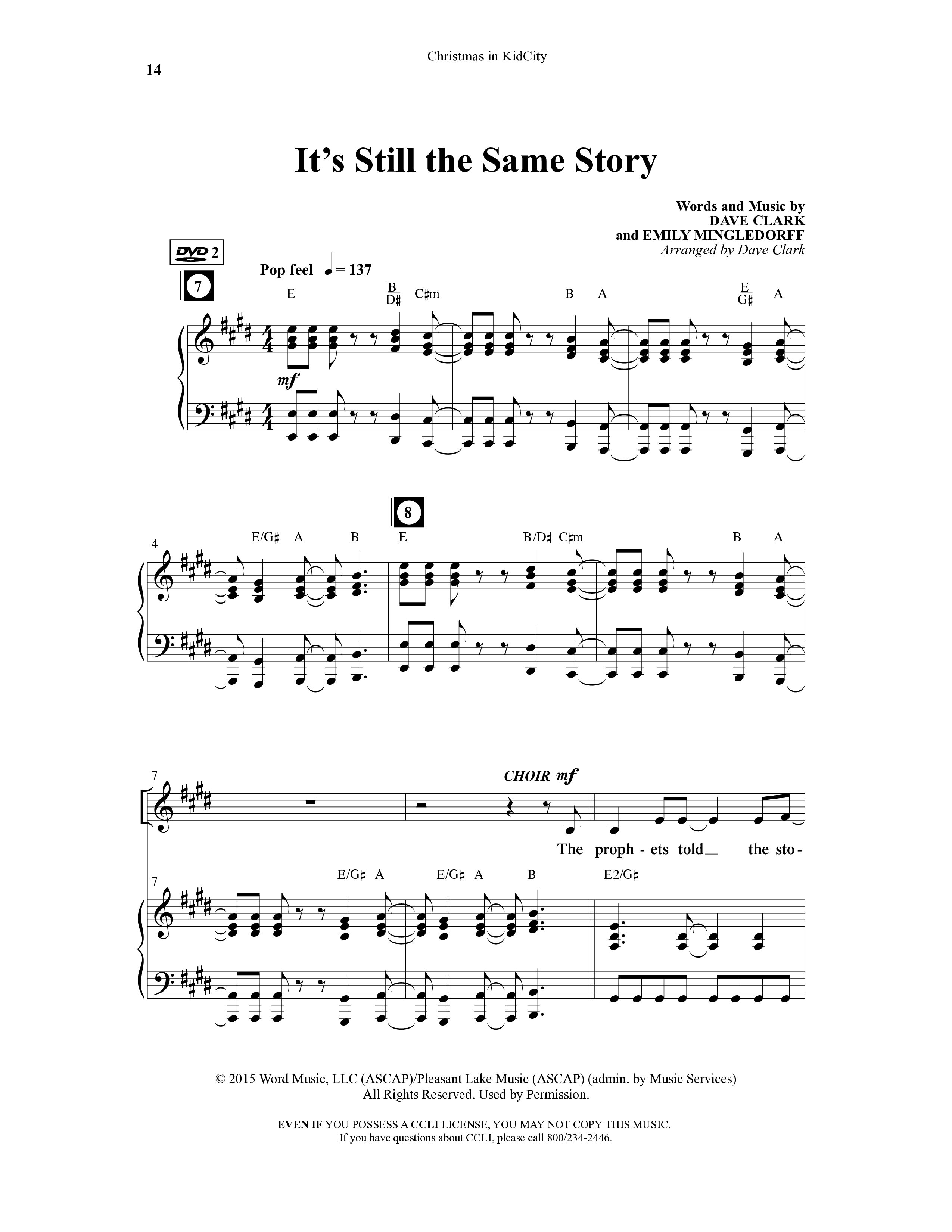 Christmas In KidCity (6 Song Choral Collection) Song 2 (Piano SATB) (WordKidz / Arr. Dave Clark)