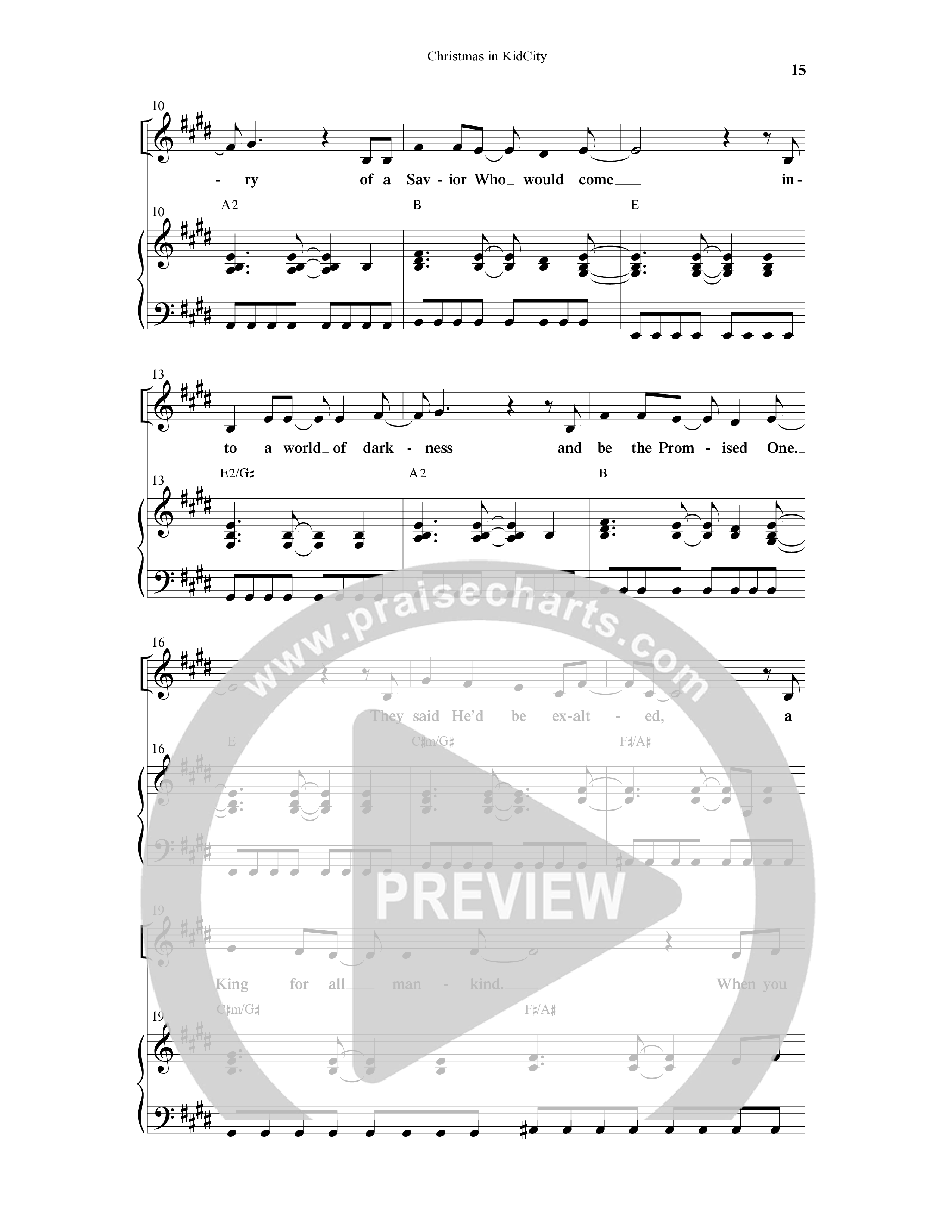 Christmas In KidCity (6 Song Choral Collection) Song 2 (Piano SATB) (WordKidz / Arr. Dave Clark)