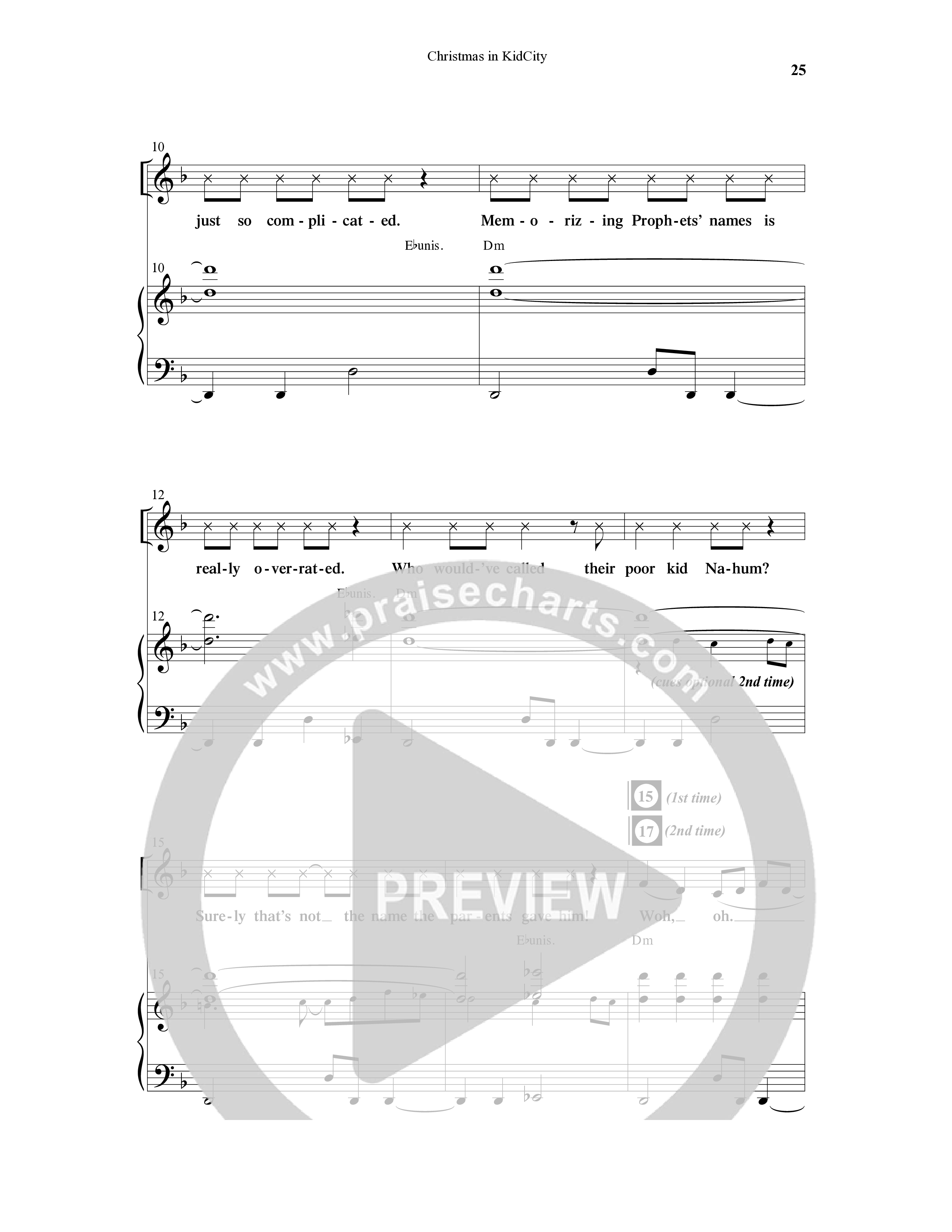 Christmas In KidCity (6 Song Choral Collection) Song 3 (Piano SATB) (WordKidz / Arr. Dave Clark)