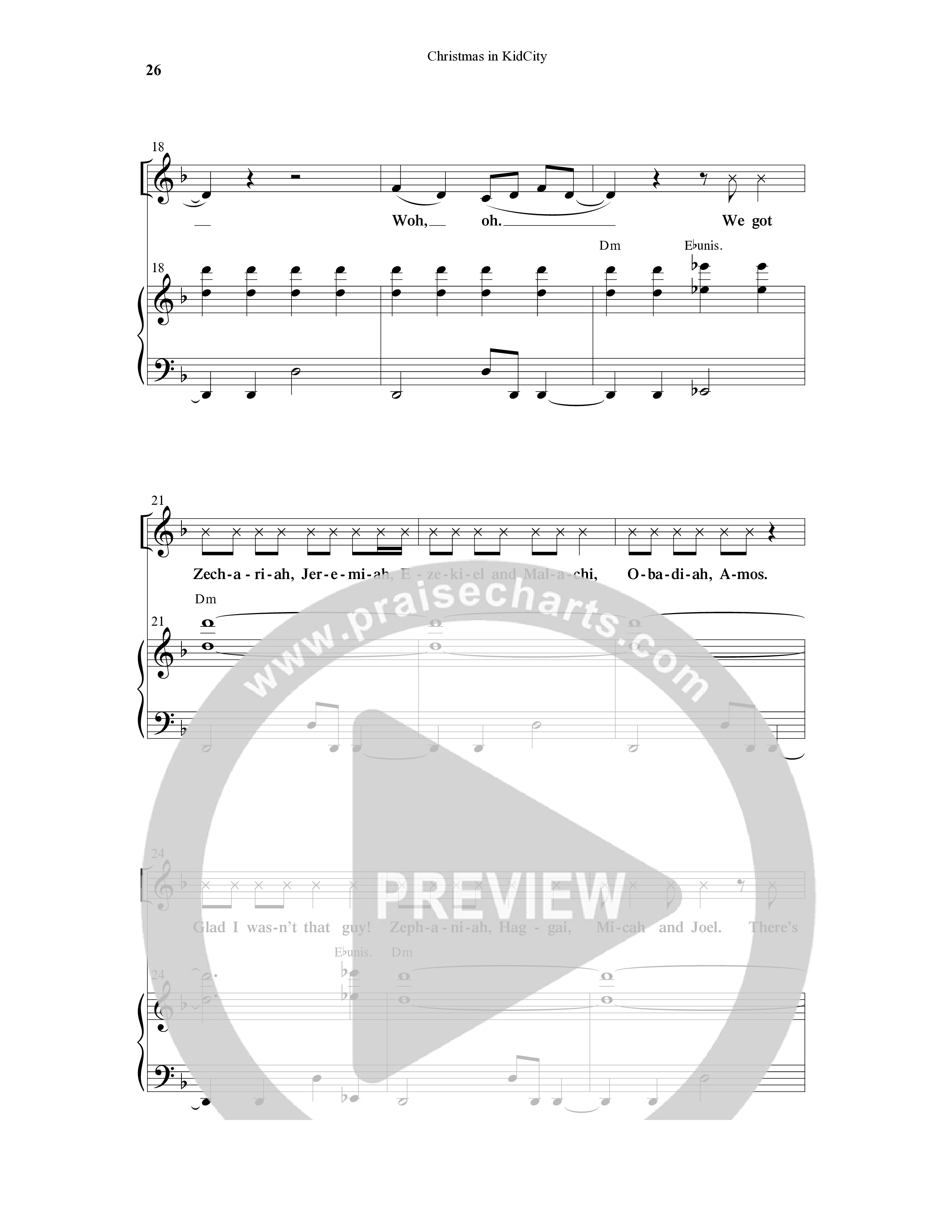 Christmas In KidCity (6 Song Choral Collection) Song 3 (Piano SATB) (WordKidz / Arr. Dave Clark)