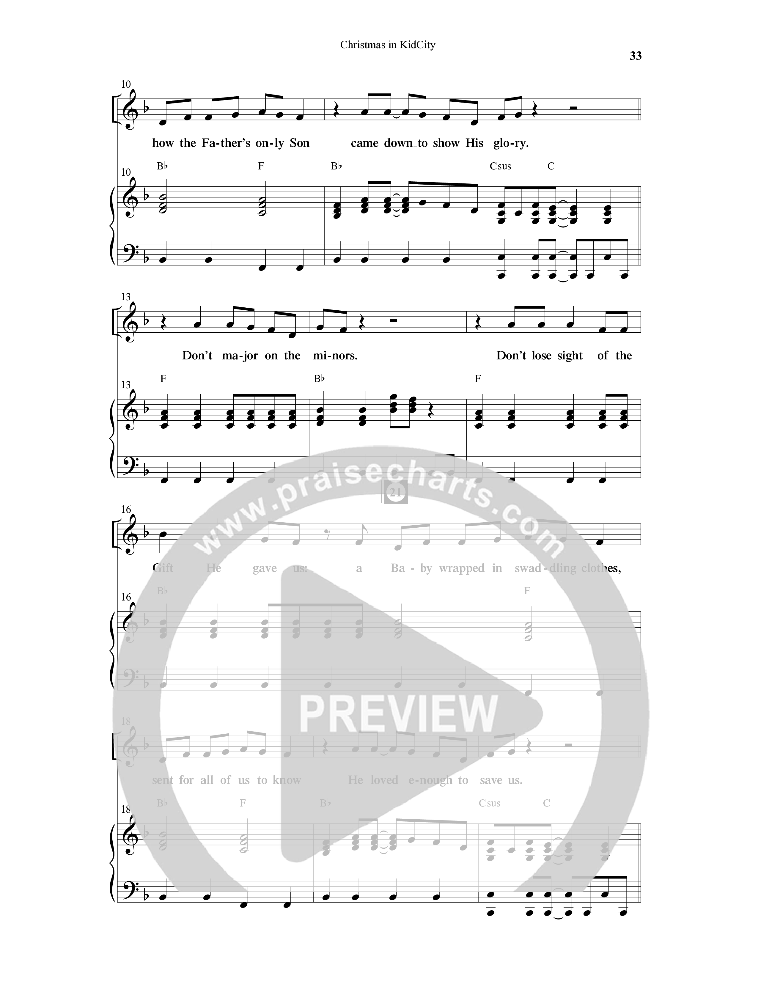 Christmas In KidCity (6 Song Choral Collection) Song 4 (Piano SATB) (WordKidz / Arr. Dave Clark)