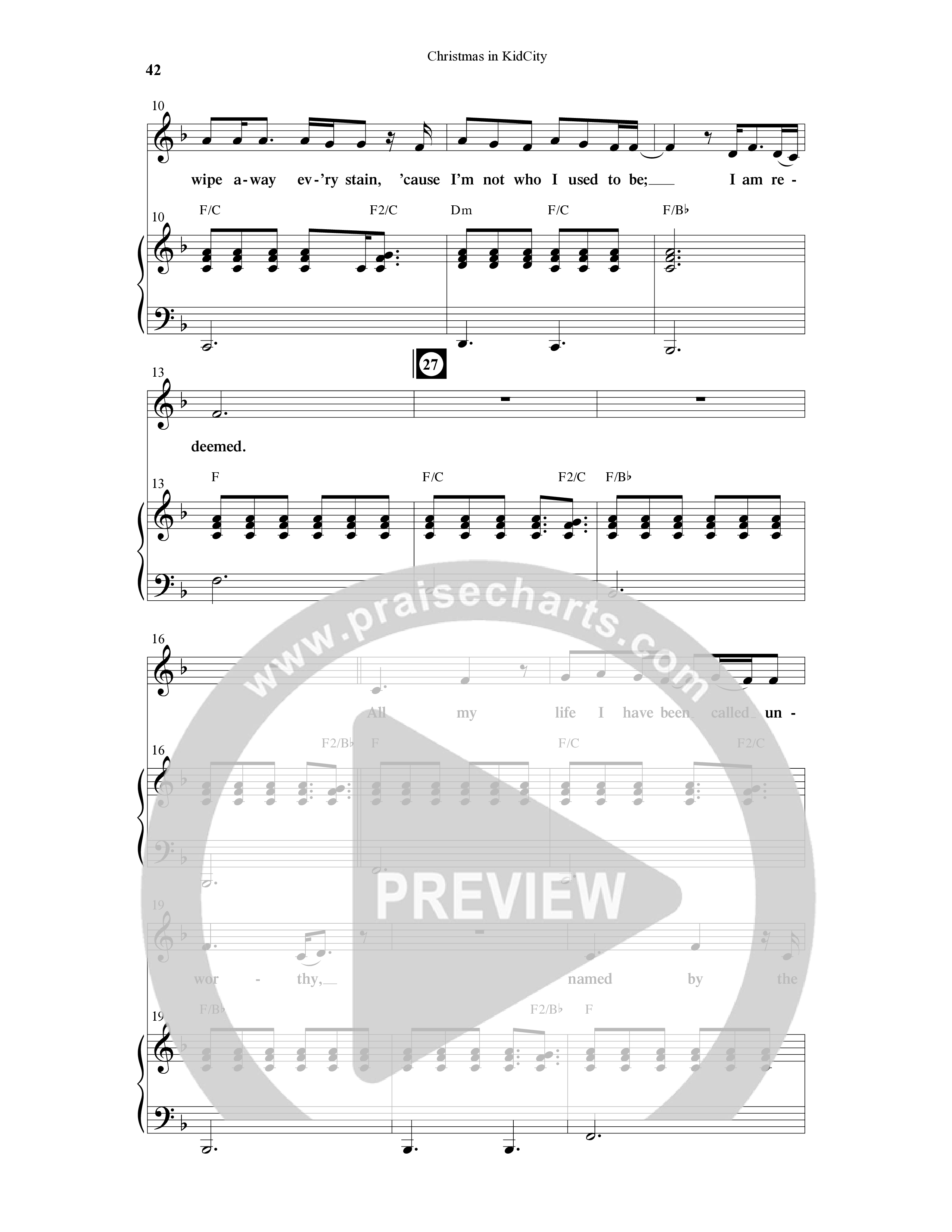 Christmas In KidCity (6 Song Choral Collection) Song 5 (Piano SATB) (WordKidz / Arr. Dave Clark)