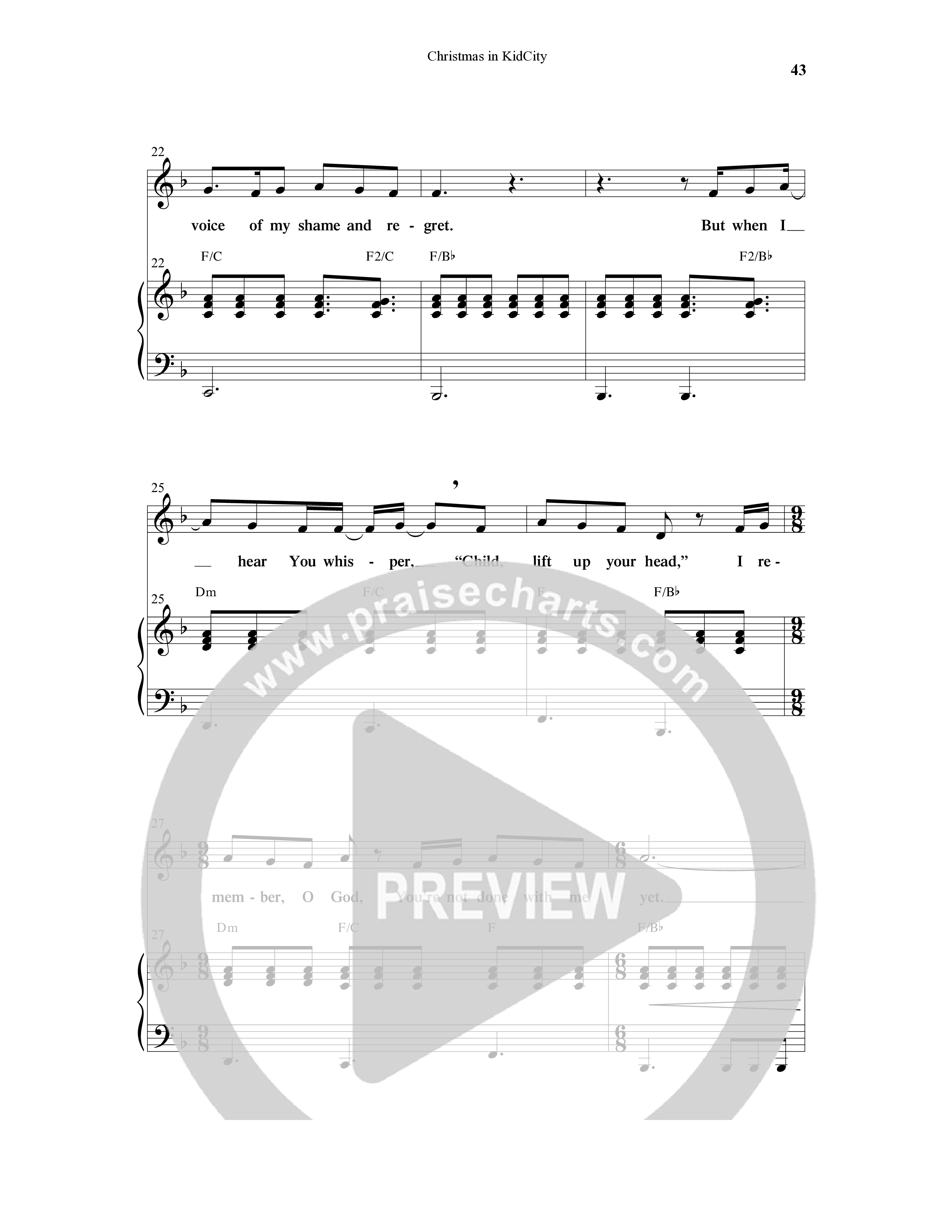 Christmas In KidCity (6 Song Choral Collection) Song 5 (Piano SATB) (WordKidz / Arr. Dave Clark)