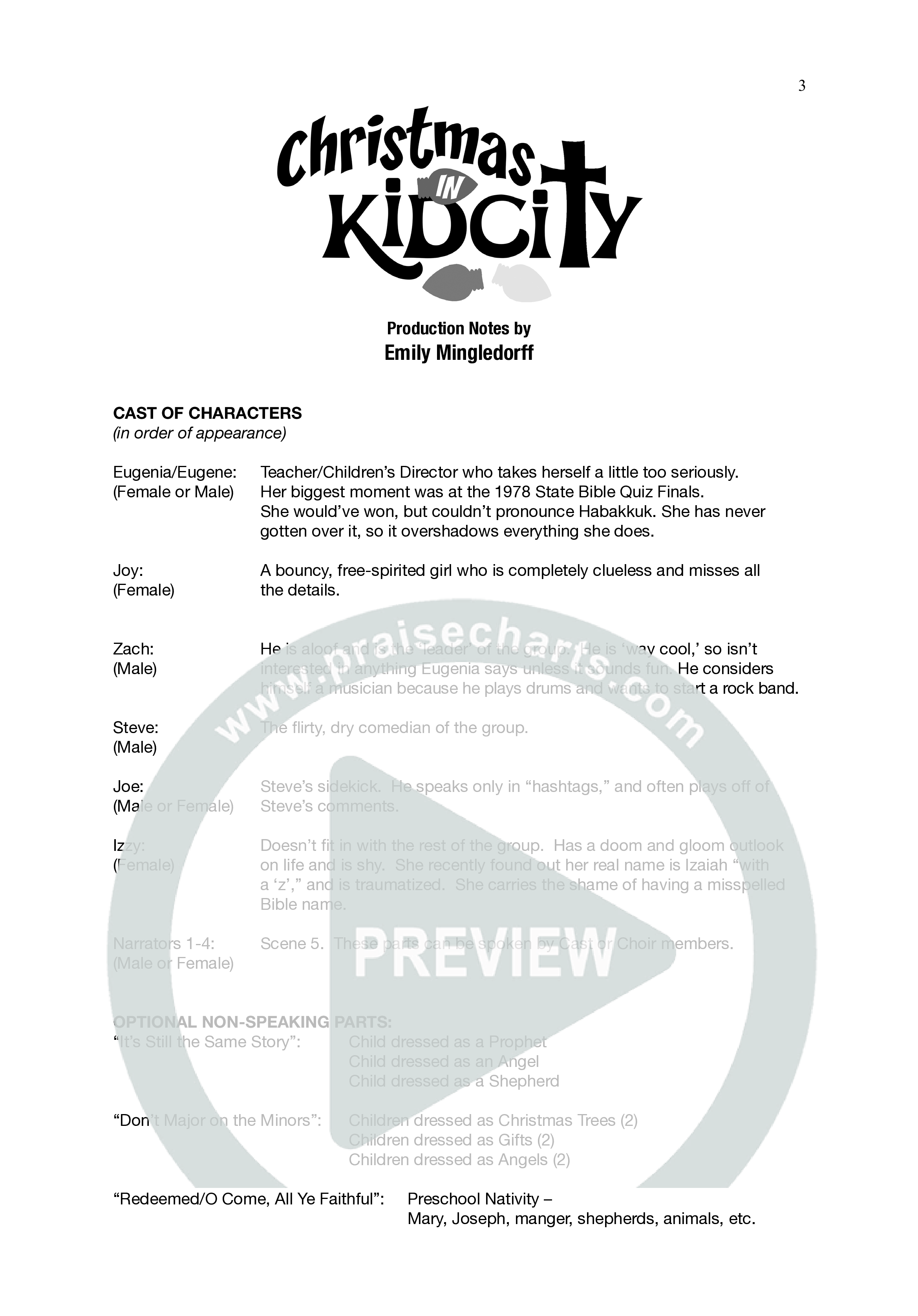 Christmas In KidCity (6 Song Choral Collection) Choral Book (WordKidz / Arr. Dave Clark)