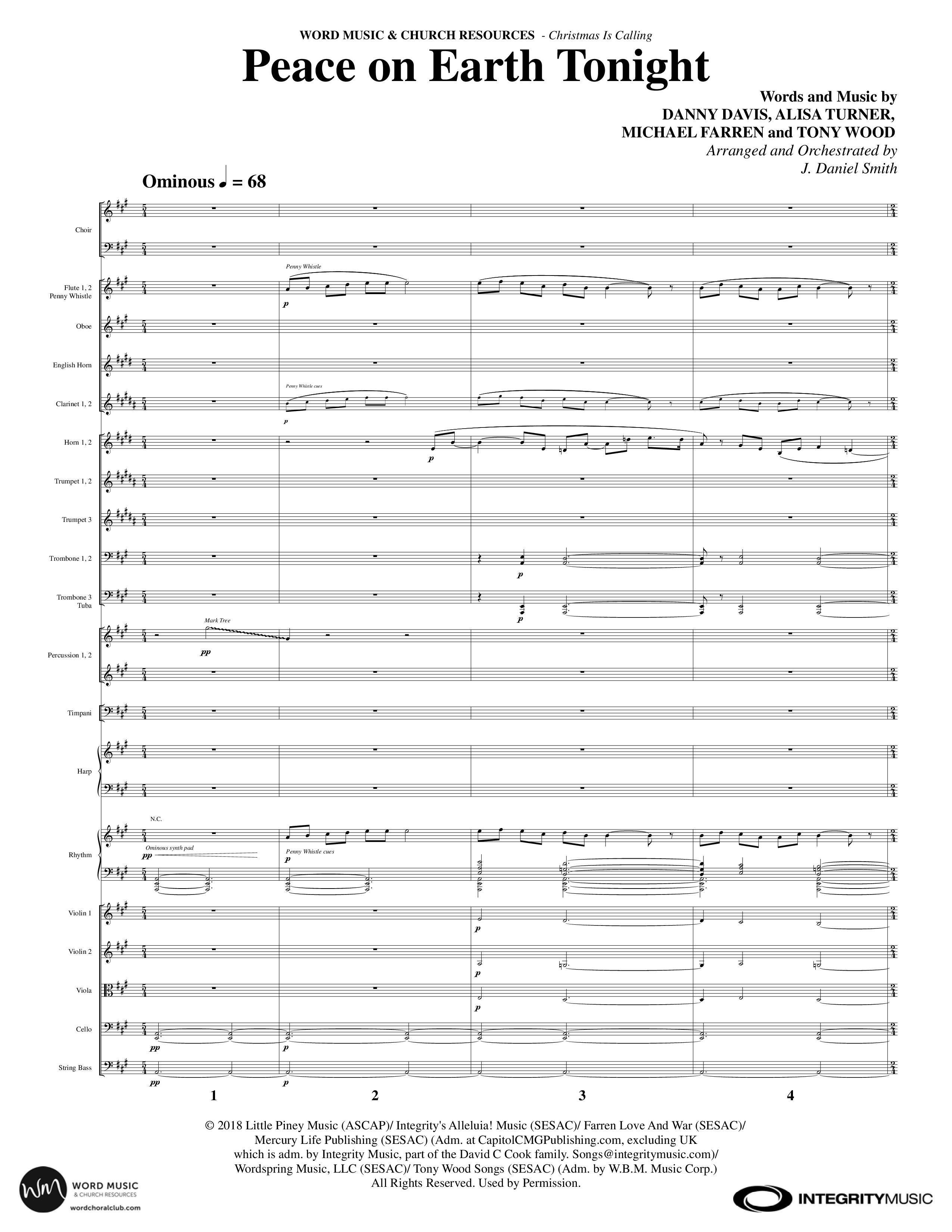 Christmas Is Calling (9 Song Choral Collection) Song 1 (Orchestration) (Word Music Choral / Arr. J. Daniel Smith)