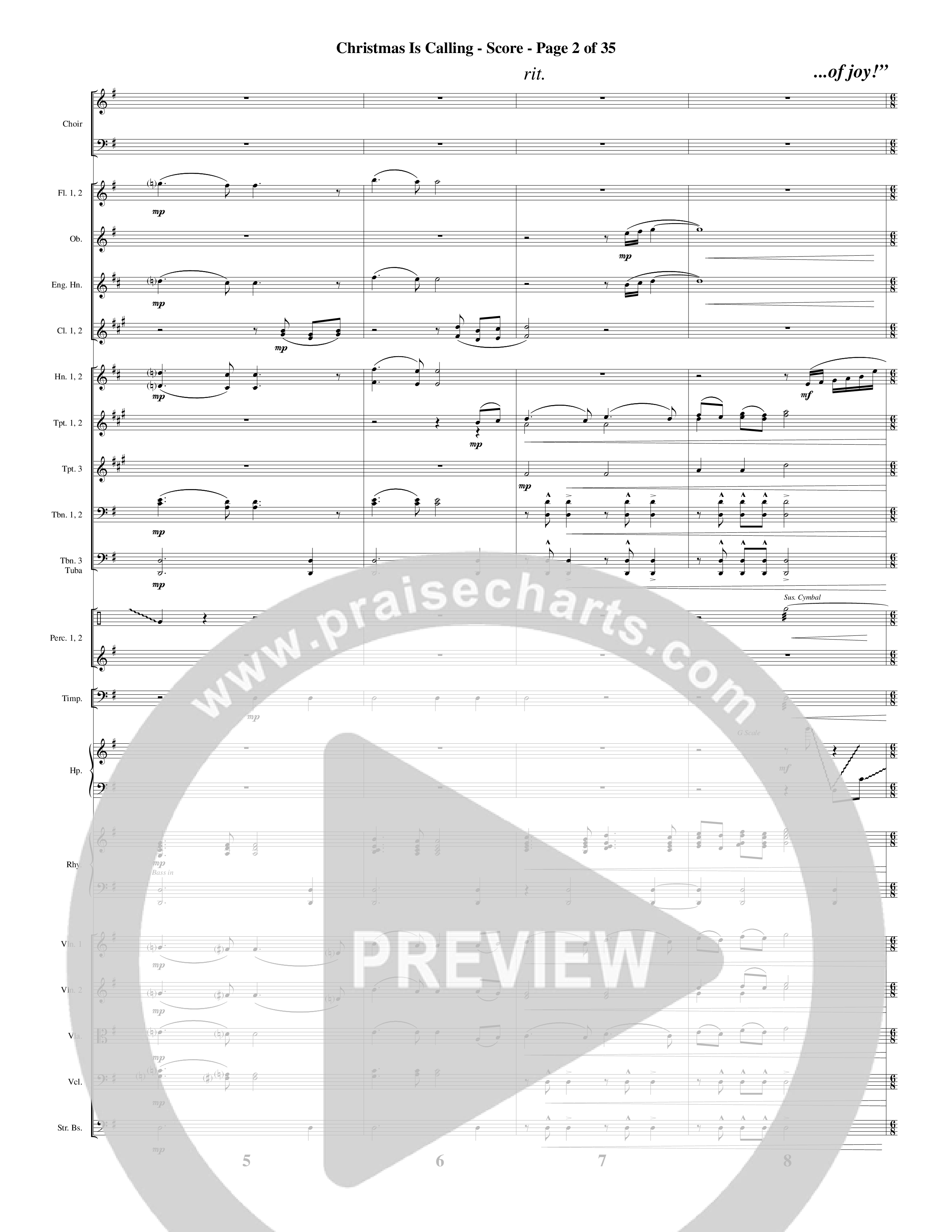 Christmas Is Calling (9 Song Choral Collection) Song 2 (Orchestration) (Word Music Choral / Arr. J. Daniel Smith)