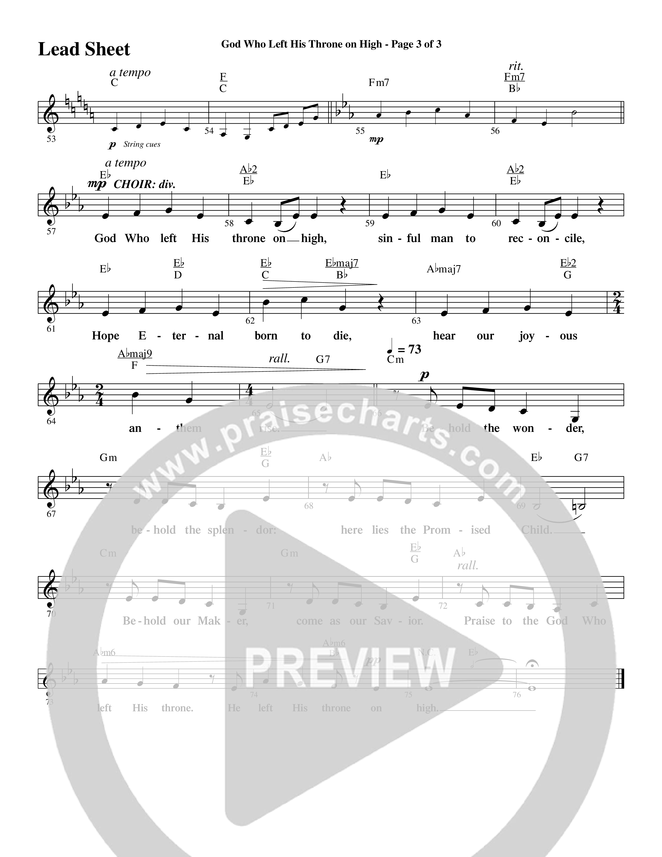 Christmas Is Calling (9 Song Choral Collection) Song 4 (Lead & Chords) (Word Music Choral / Arr. J. Daniel Smith)