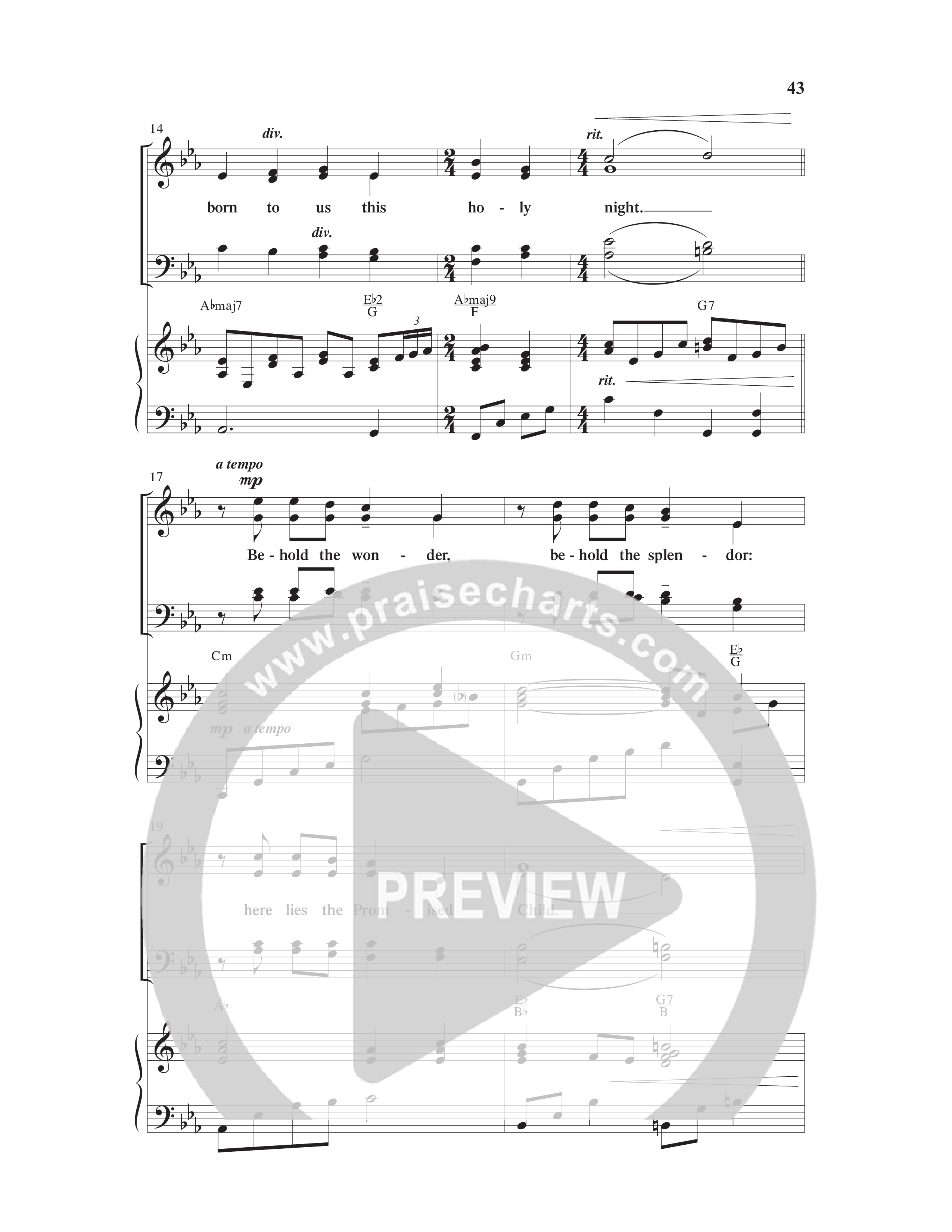 Christmas Is Calling (9 Song Choral Collection) Song 4 (Piano SATB) (Word Music Choral / Arr. J. Daniel Smith)