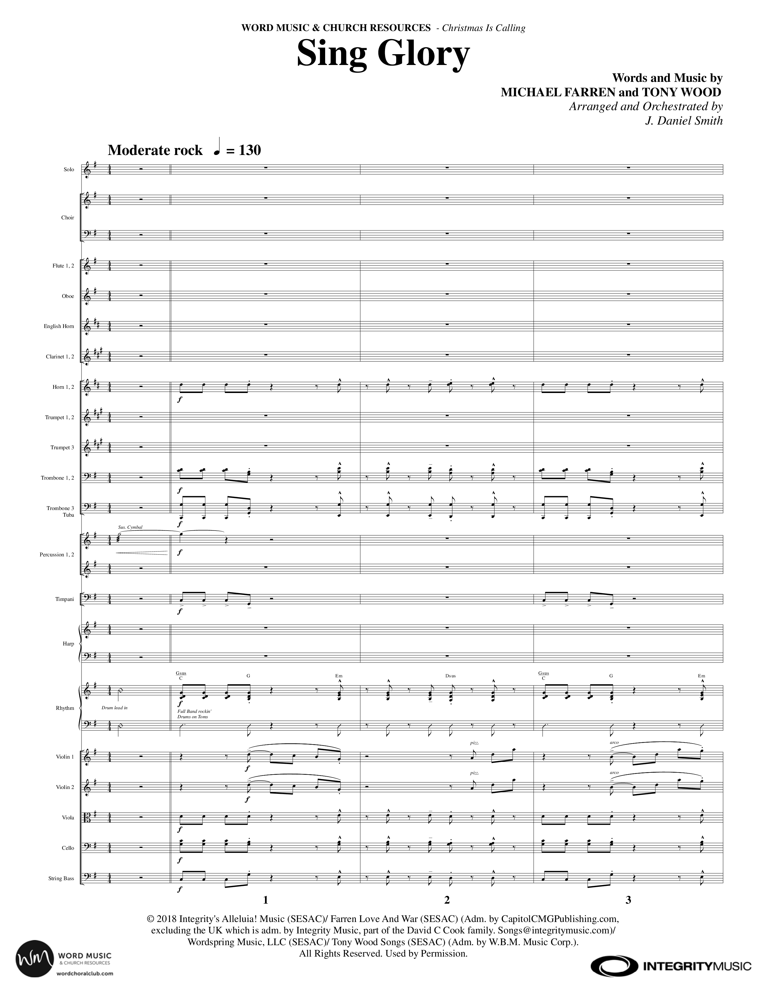 Christmas Is Calling (9 Song Choral Collection) Song 5 (Orchestration) (Word Music Choral / Arr. J. Daniel Smith)