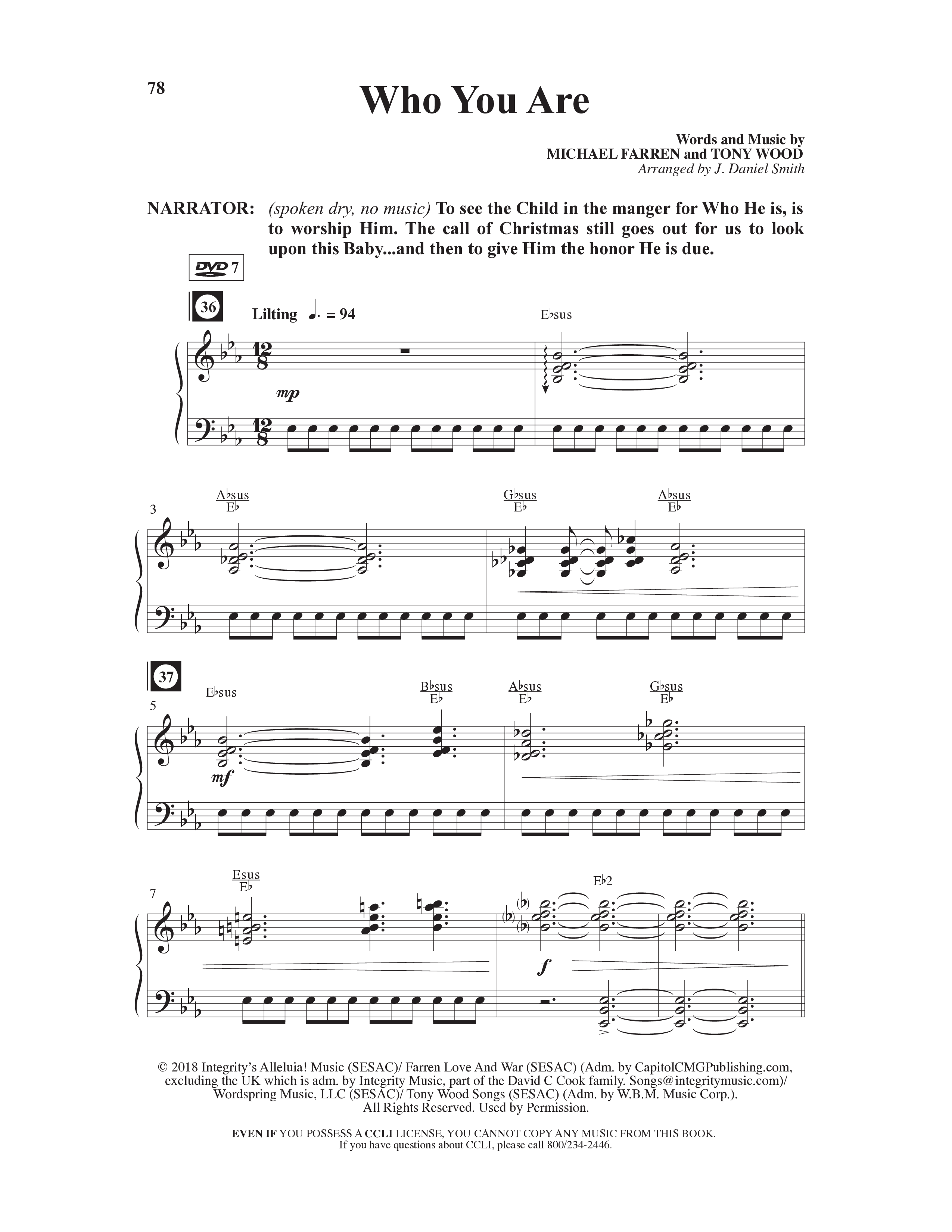 Christmas Is Calling (9 Song Choral Collection) Song 7 (Piano SATB) (Word Music Choral / Arr. J. Daniel Smith)