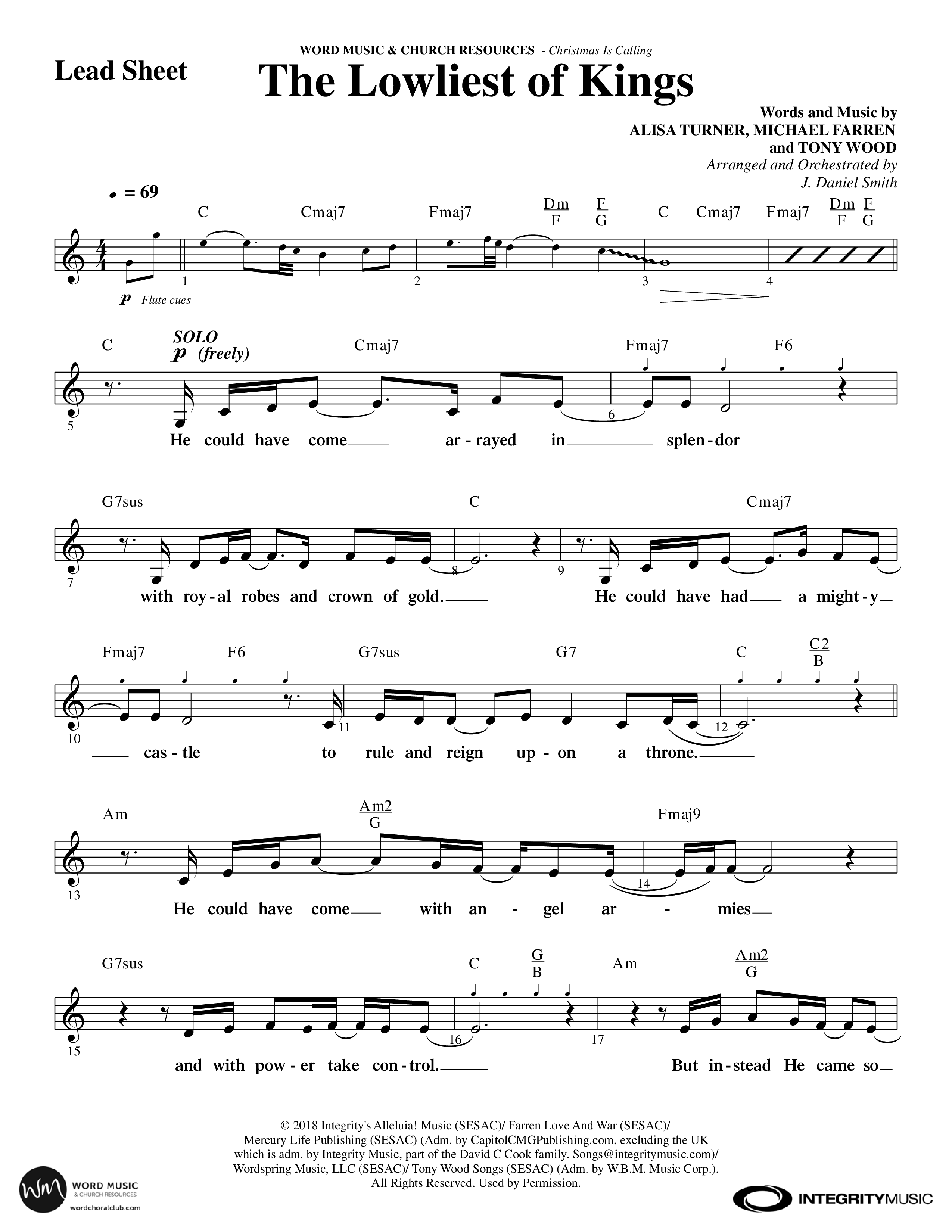 Christmas Is Calling (9 Song Choral Collection) Song 8 (Lead & Chords) (Word Music Choral / Arr. J. Daniel Smith)