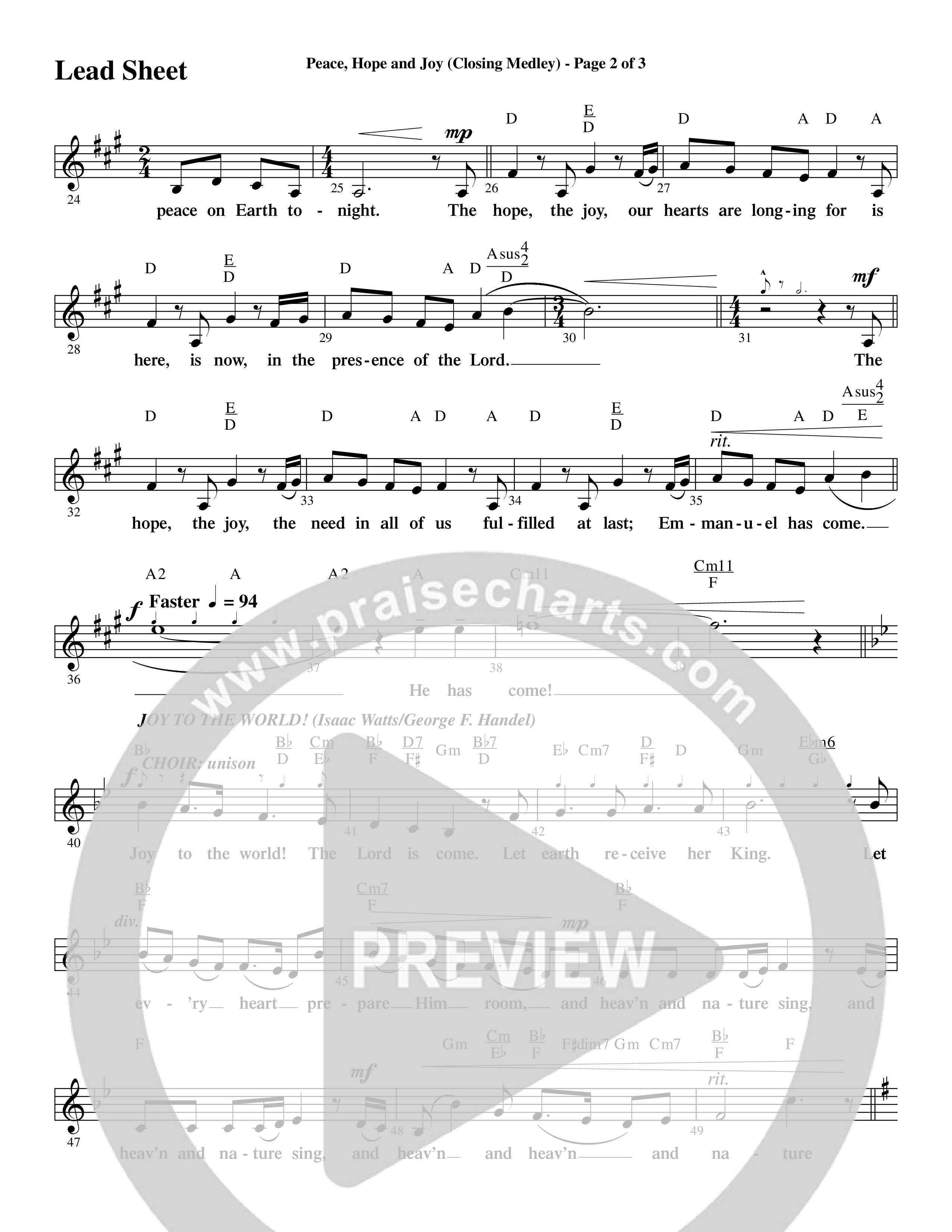 Christmas Is Calling (9 Song Choral Collection) Song 9 (Lead & Chords) (Word Music Choral / Arr. J. Daniel Smith)