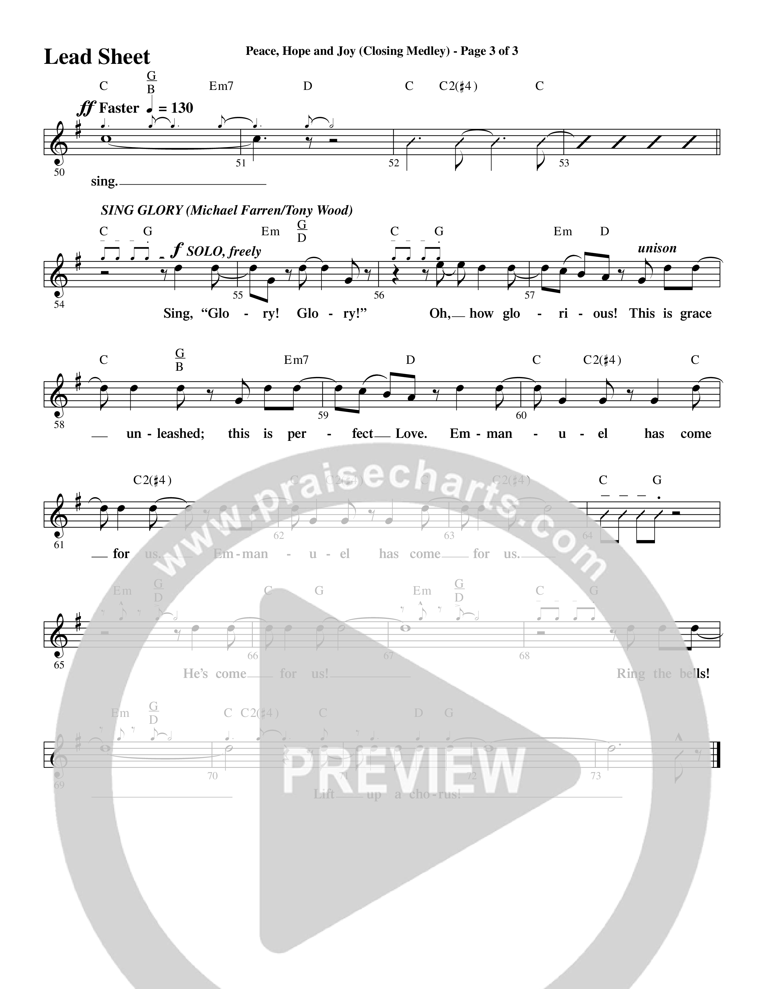 Christmas Is Calling (9 Song Choral Collection) Song 9 (Lead & Chords) (Word Music Choral / Arr. J. Daniel Smith)