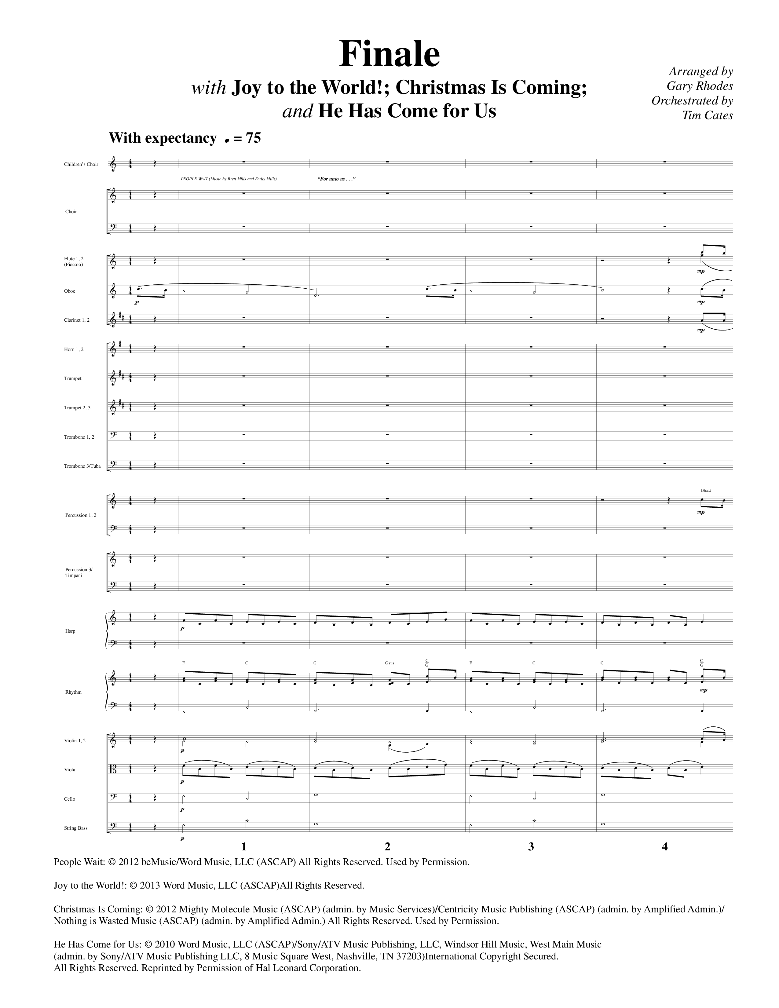 Christmas Is Coming (10 Song Choral Collection) Song 10 (Orchestration) (Word Music Choral / Arr. Gary Rhodes)