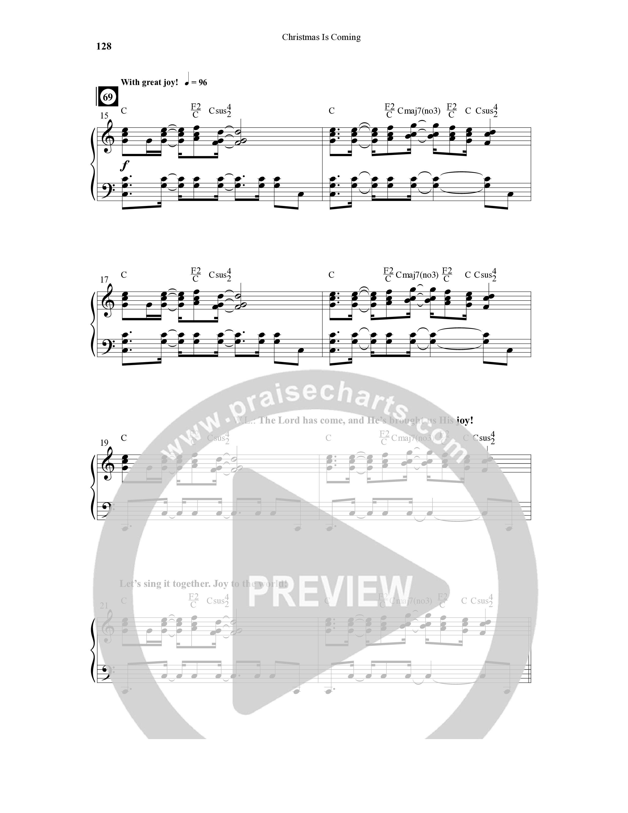 Christmas Is Coming (10 Song Choral Collection) Song 10 (Piano SATB) (Word Music Choral / Arr. Gary Rhodes)