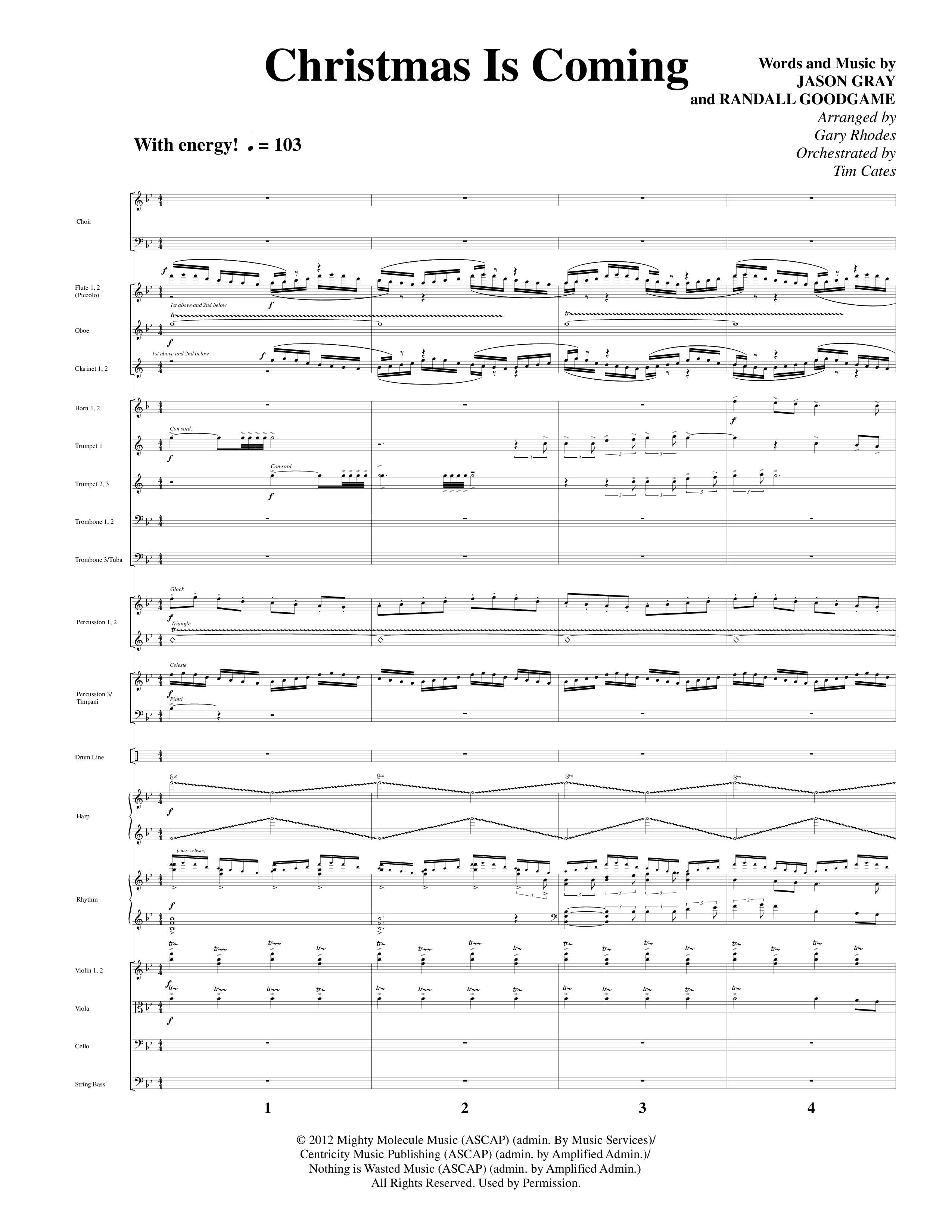Christmas Is Coming (10 Song Choral Collection) Orchestrations (SATB) (Word Music Choral / Arr. Gary Rhodes)